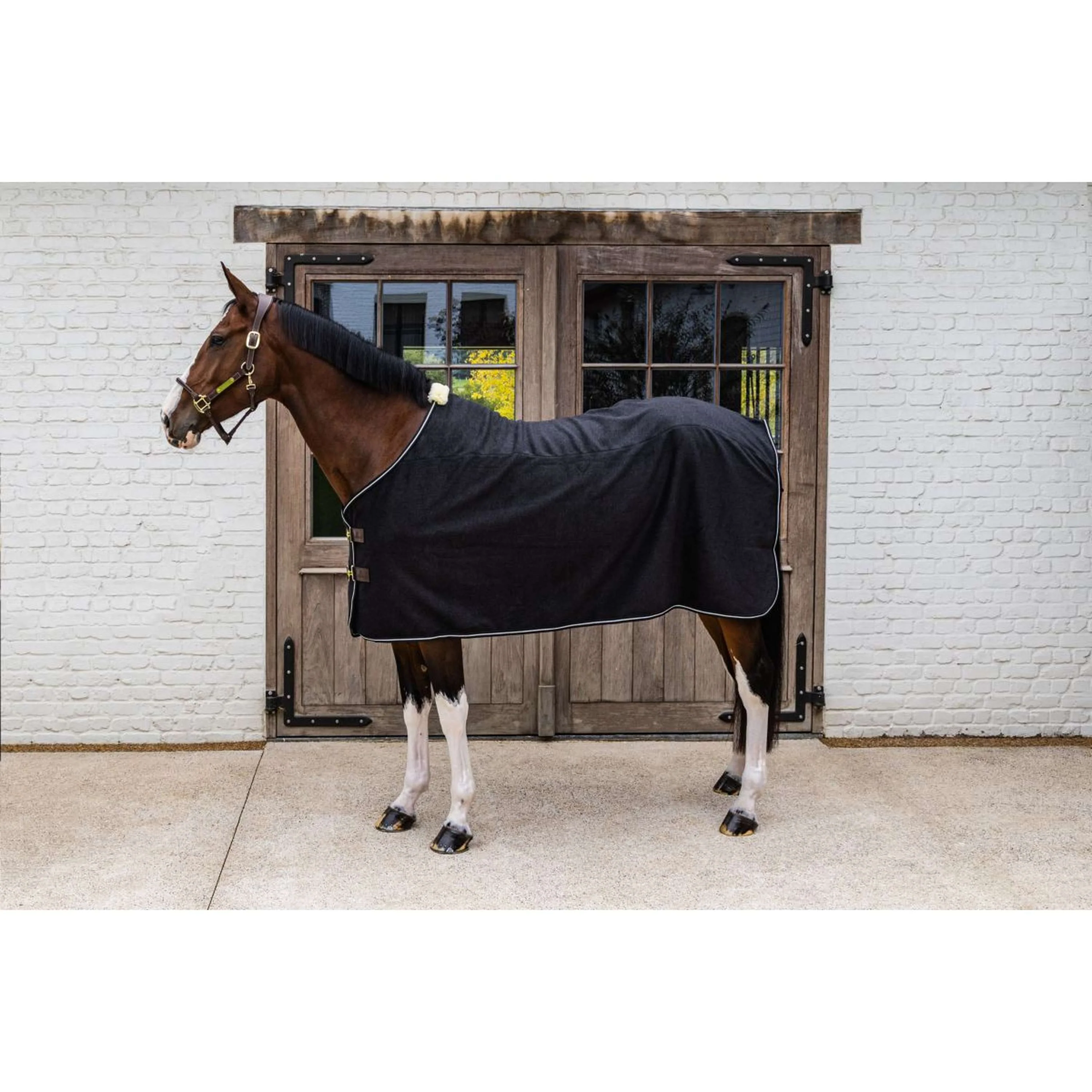 Kentucky Couverture Polaire Heavy Melange Noir - Image 2