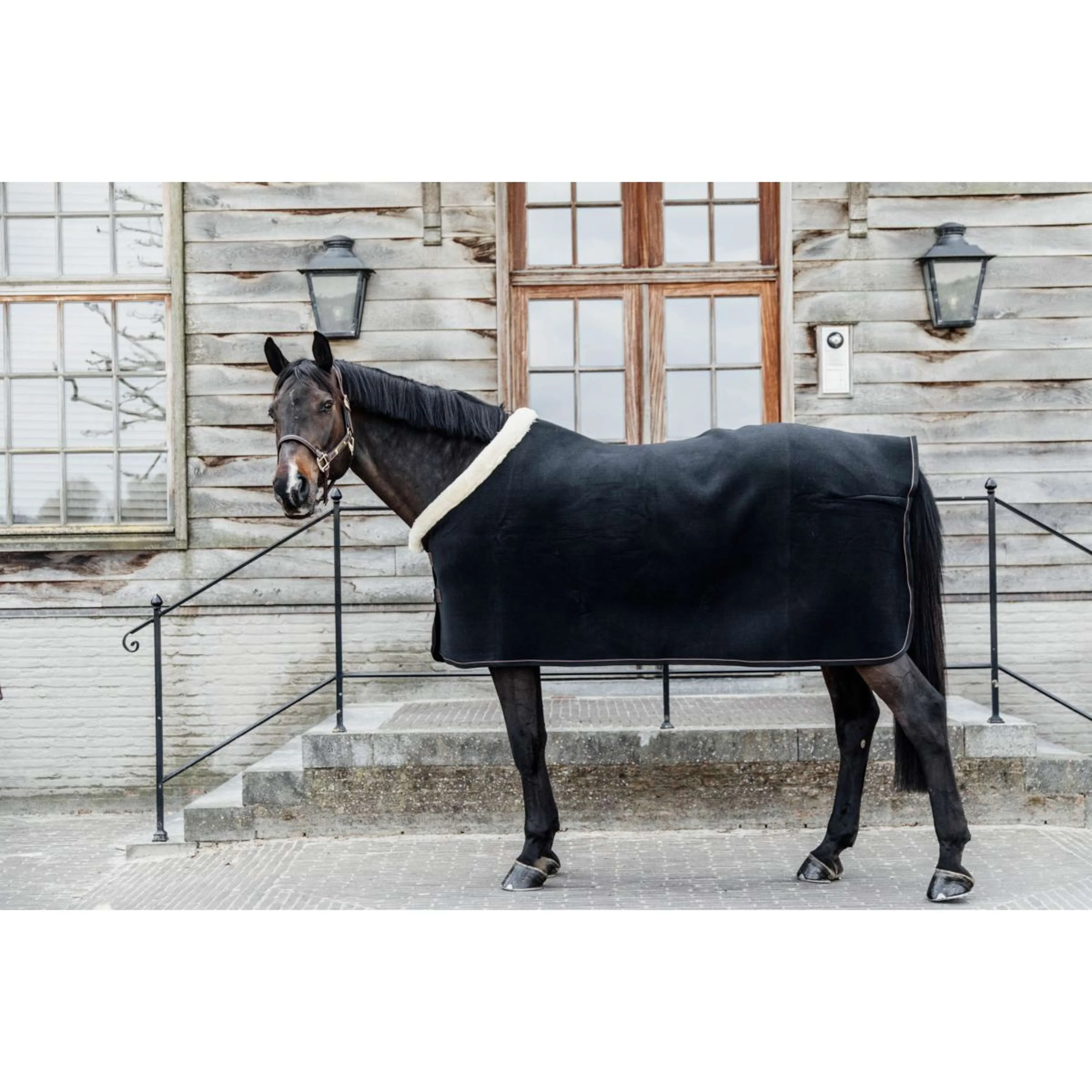 Kentucky Couvertures Anti-Transpiration Show Fleece Heavy Noir