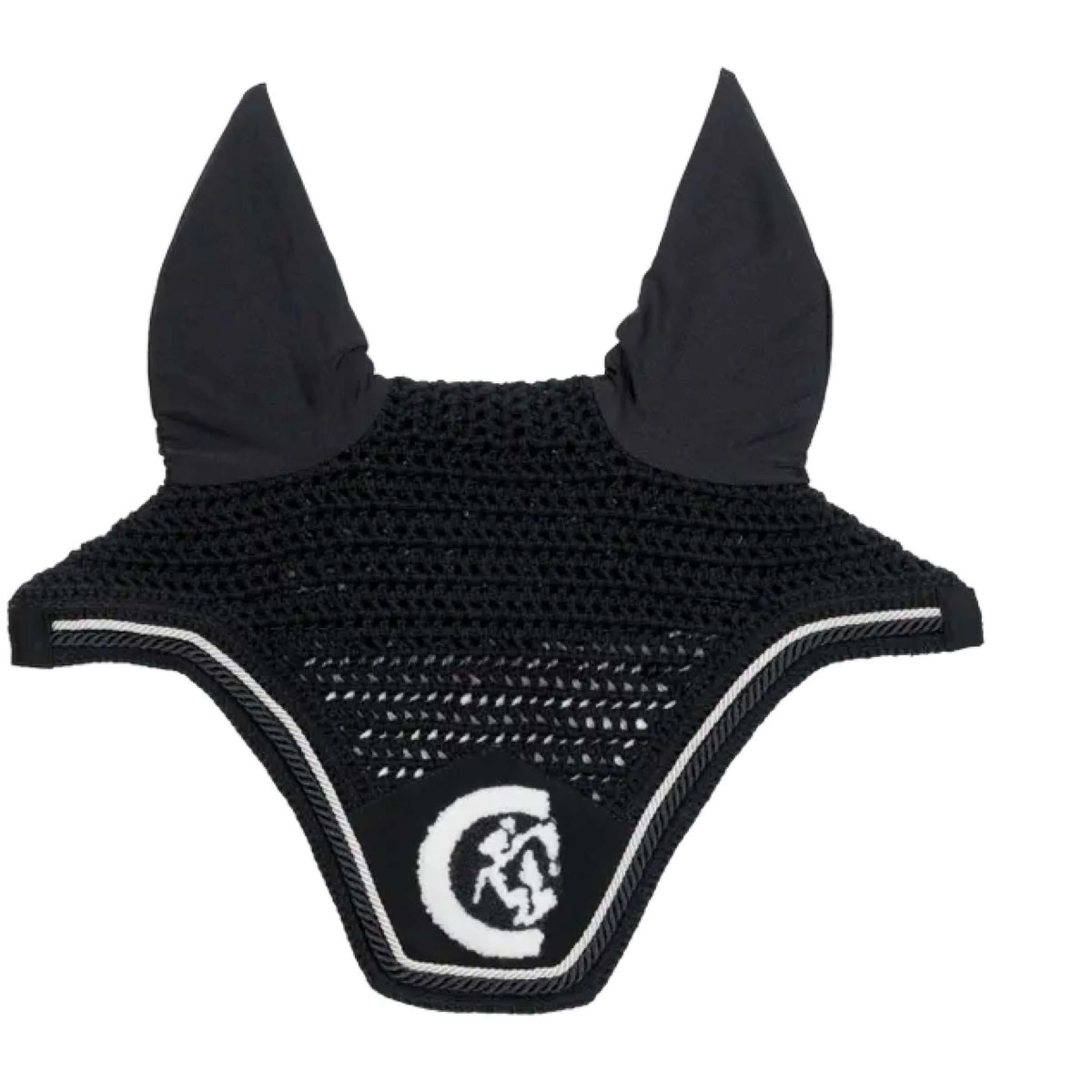 Kentucky Horsewear Bonnet Anti-Mouches Wellington 3D Logo Noir - Image 2