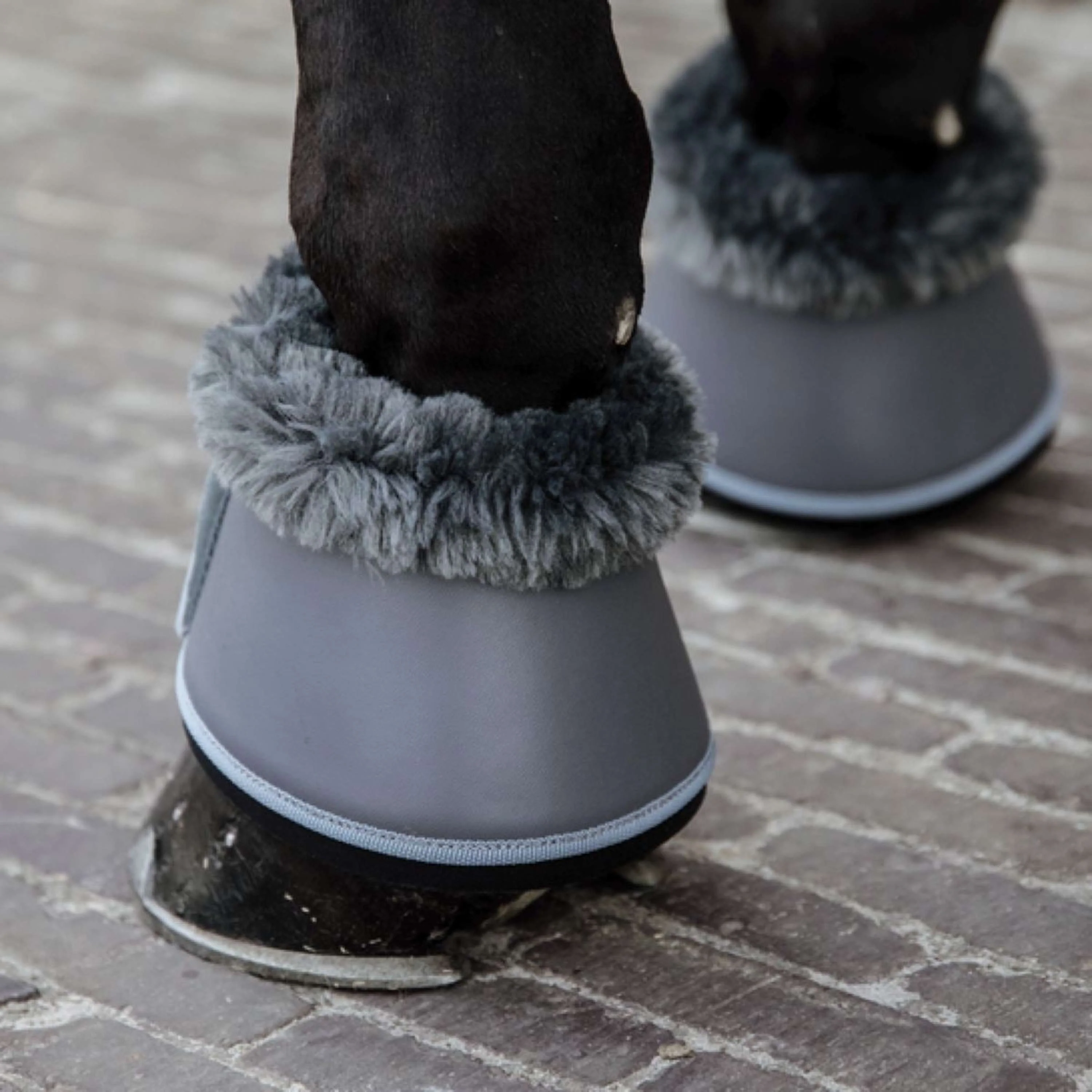 Kentucky Horsewear Cloches d'Obstacles Sheepskin Leather Gris/gris - Image 2