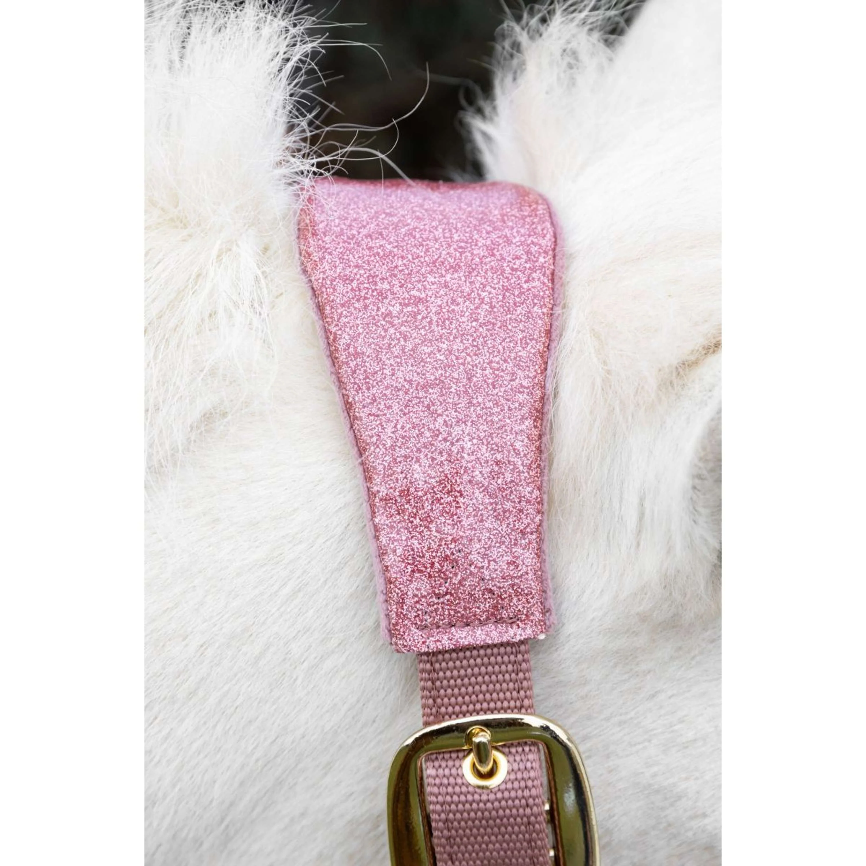 Kentucky Horsewear Licol Velvet Glitter Unicorn Rose Vieux - Image 7