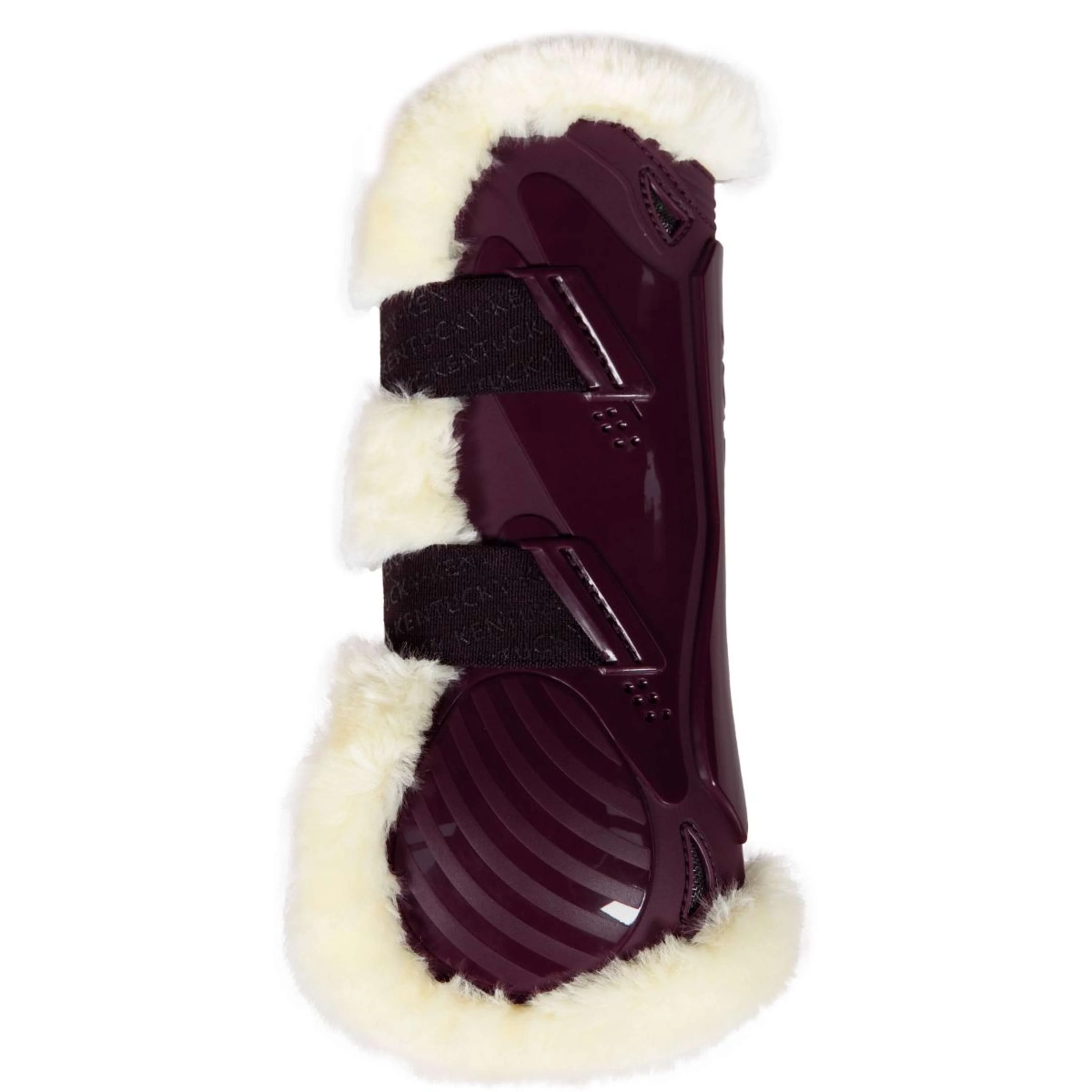 Kentucky Horsewear Protèges-Tendons Bamboo Elastic Vegan Sheepskin Bordeaux - Image 2