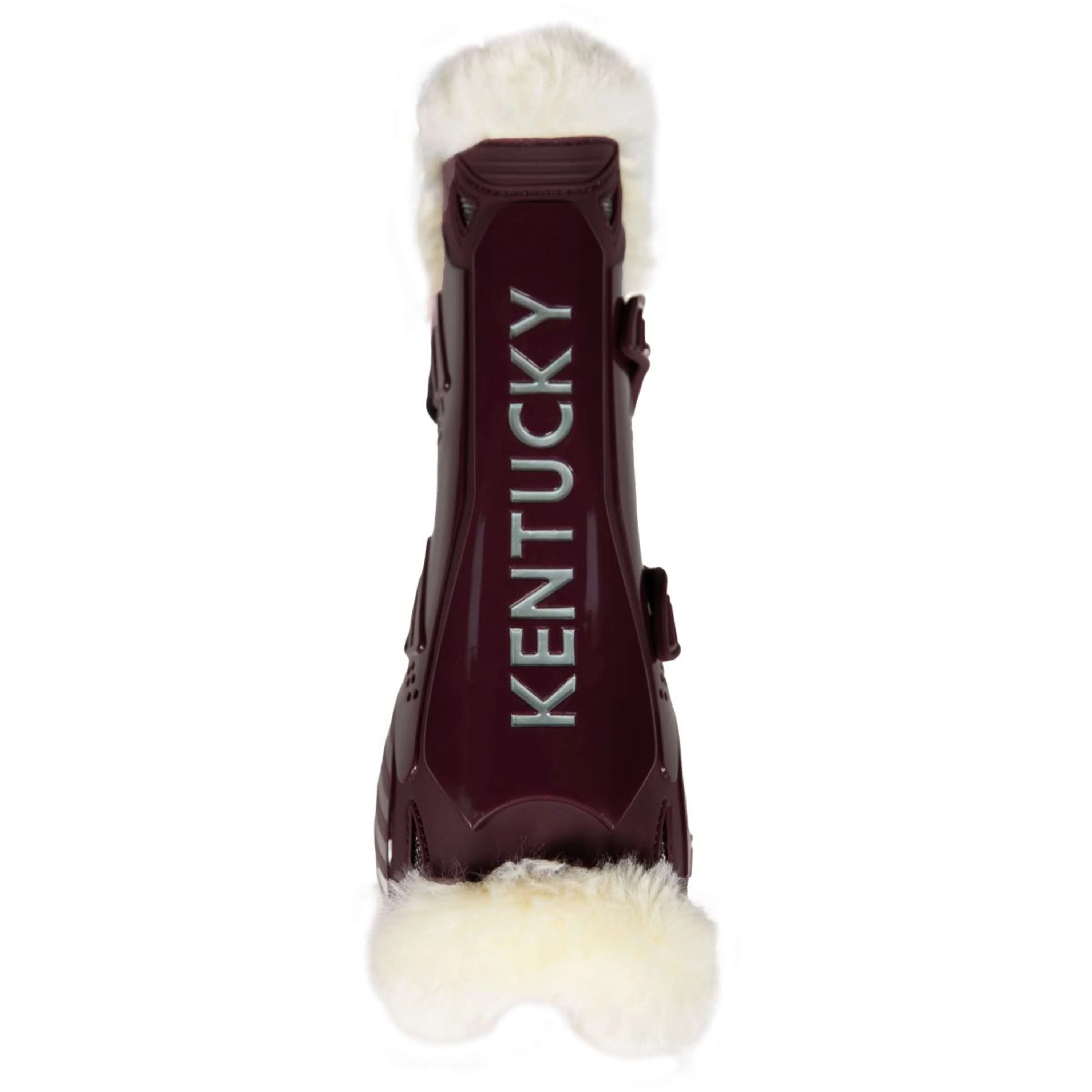 Kentucky Horsewear Protèges-Tendons Bamboo Elastic Vegan Sheepskin Bordeaux - Image 3