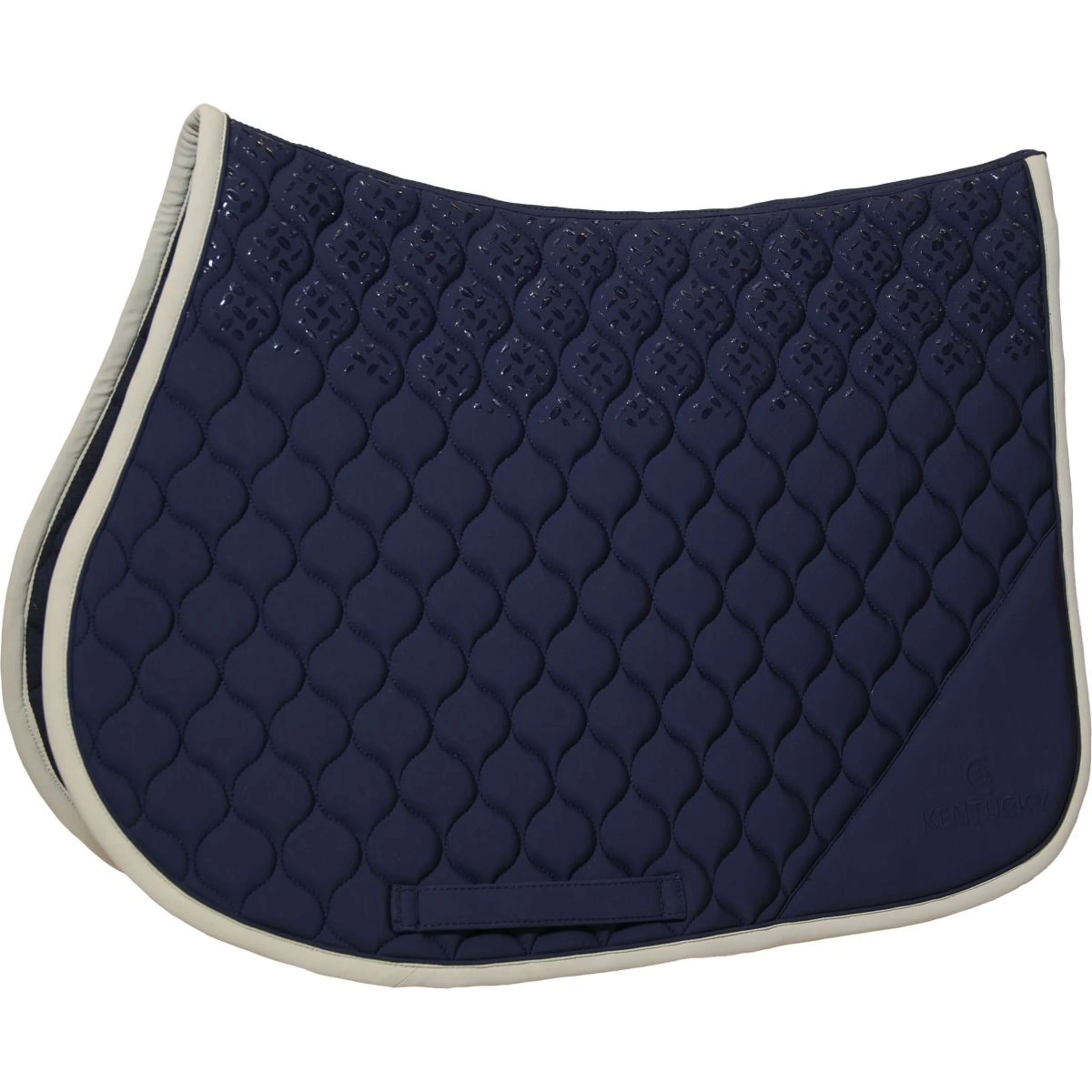Kentucky Horsewear Tapis de Selle Softshell Onion Quilt de Saut Marin/Beige