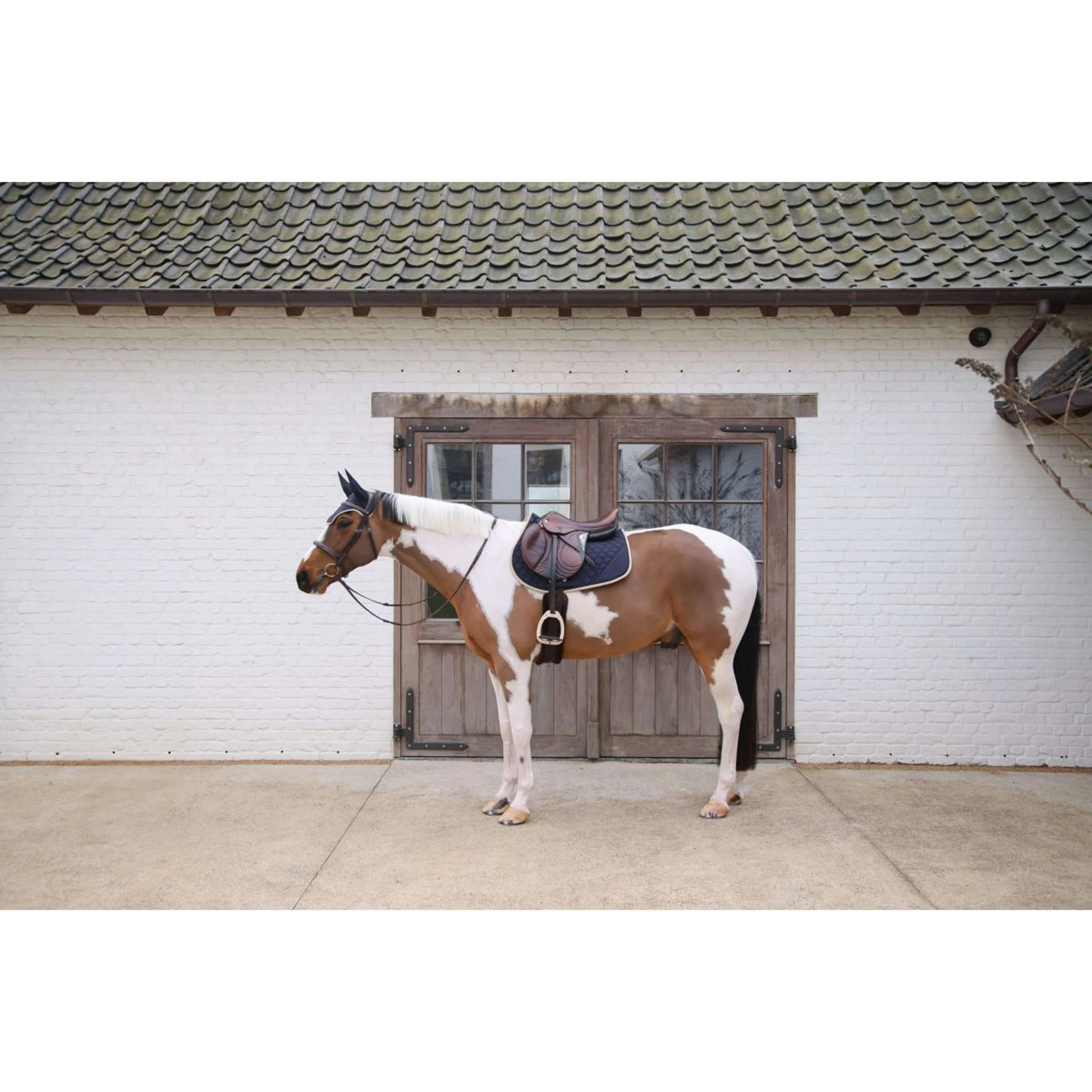 Kentucky Horsewear Tapis de Selle Softshell Onion Quilt de Saut Marin/Beige - Image 3