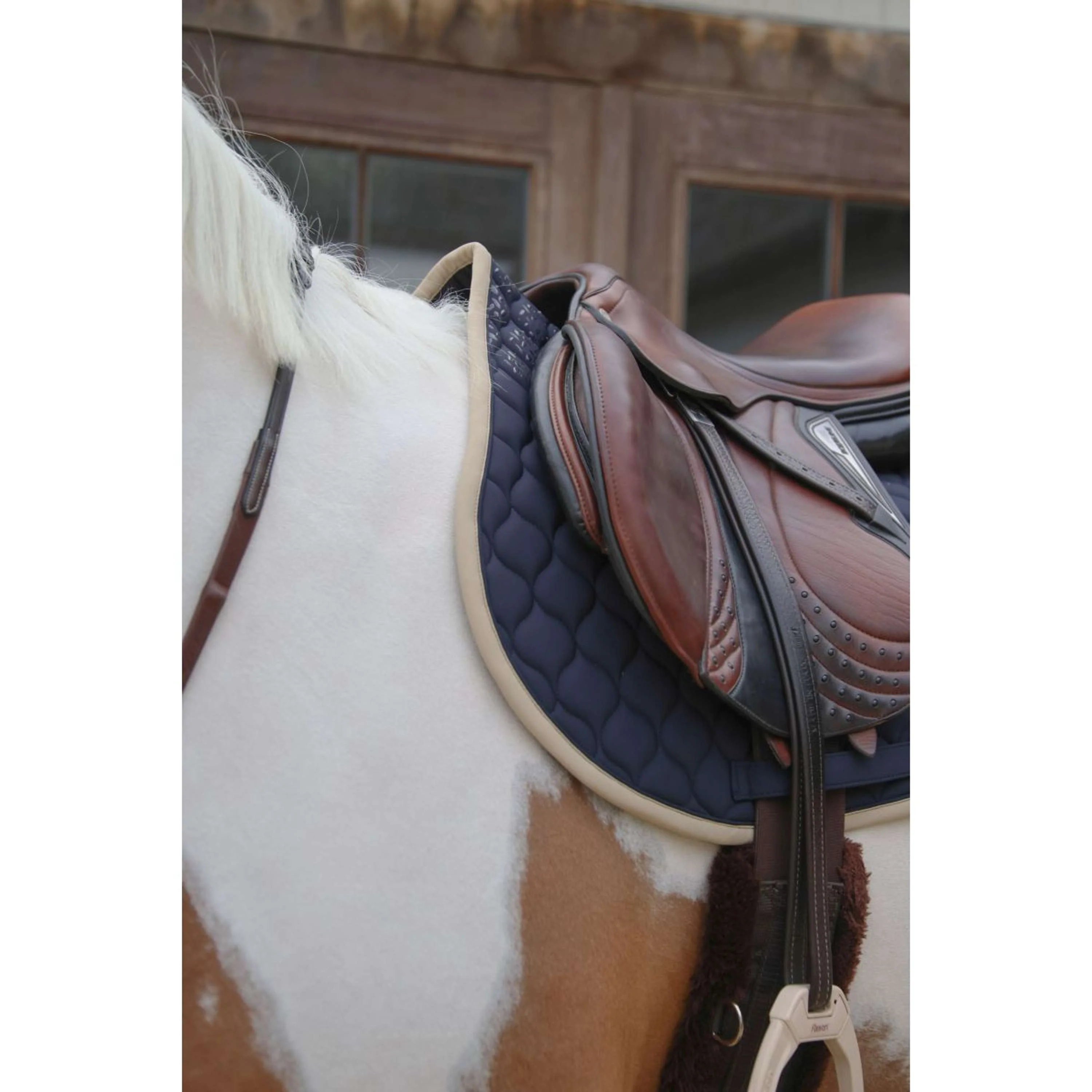 Kentucky Horsewear Tapis de Selle Softshell Onion Quilt de Saut Marin/Beige - Image 7