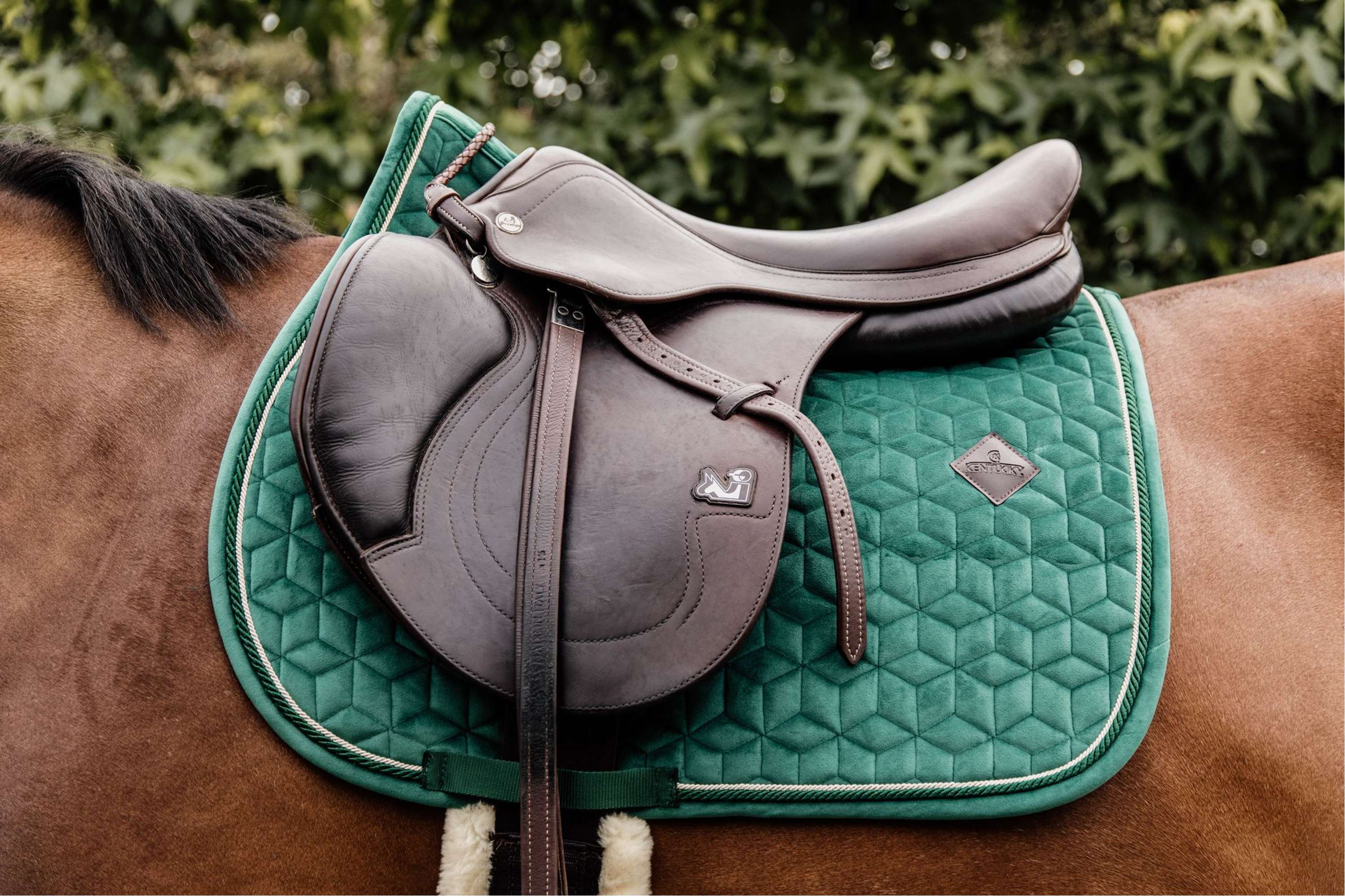 Kentucky Tapis de Selle Velvet Vert Foncé - Image 2
