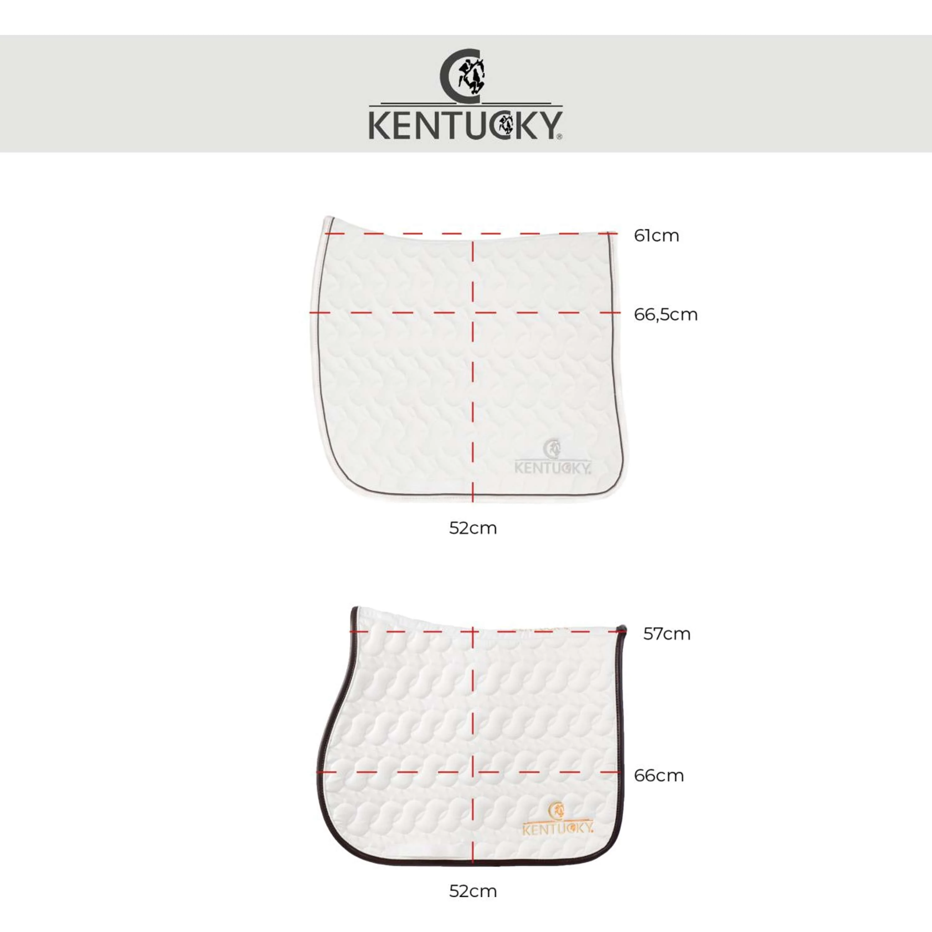 Kentucky Tapis de Selle Basic Velvet Dressage Noir - Image 2