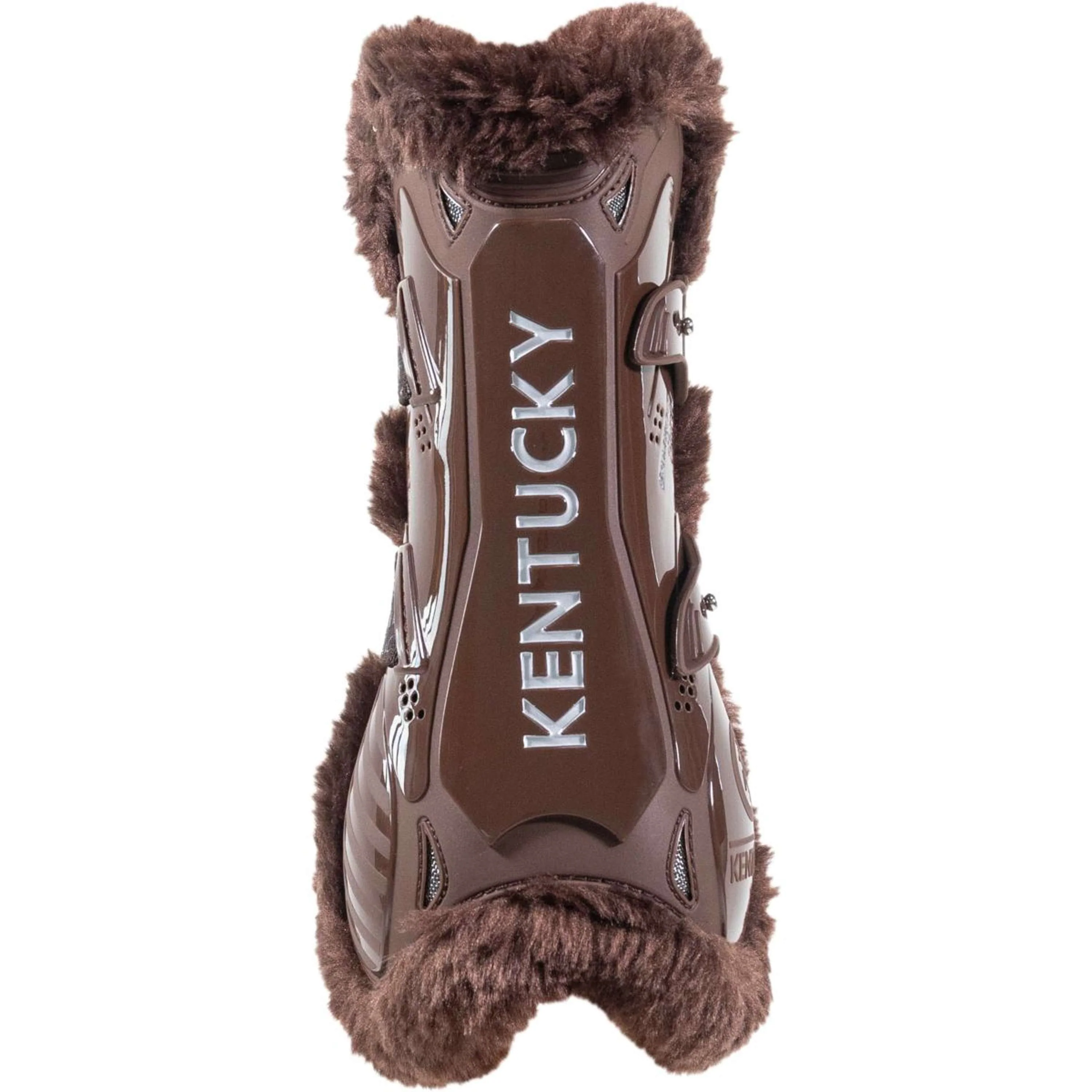 Kentucky Horsewear Protèges-Tendons Bamboo Elastic Vegan Sheepskin Marron/Marron - Image 2