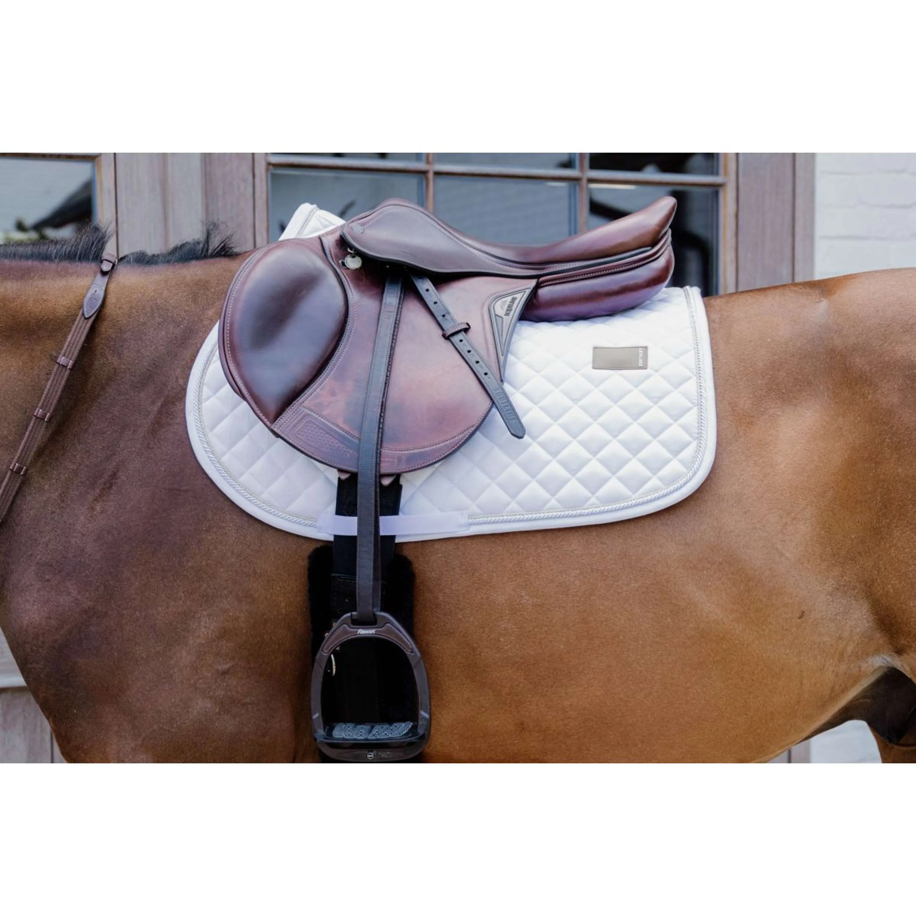 Kentucky Tapis de Selle Diamond Rope de Saut Blanc - Image 2