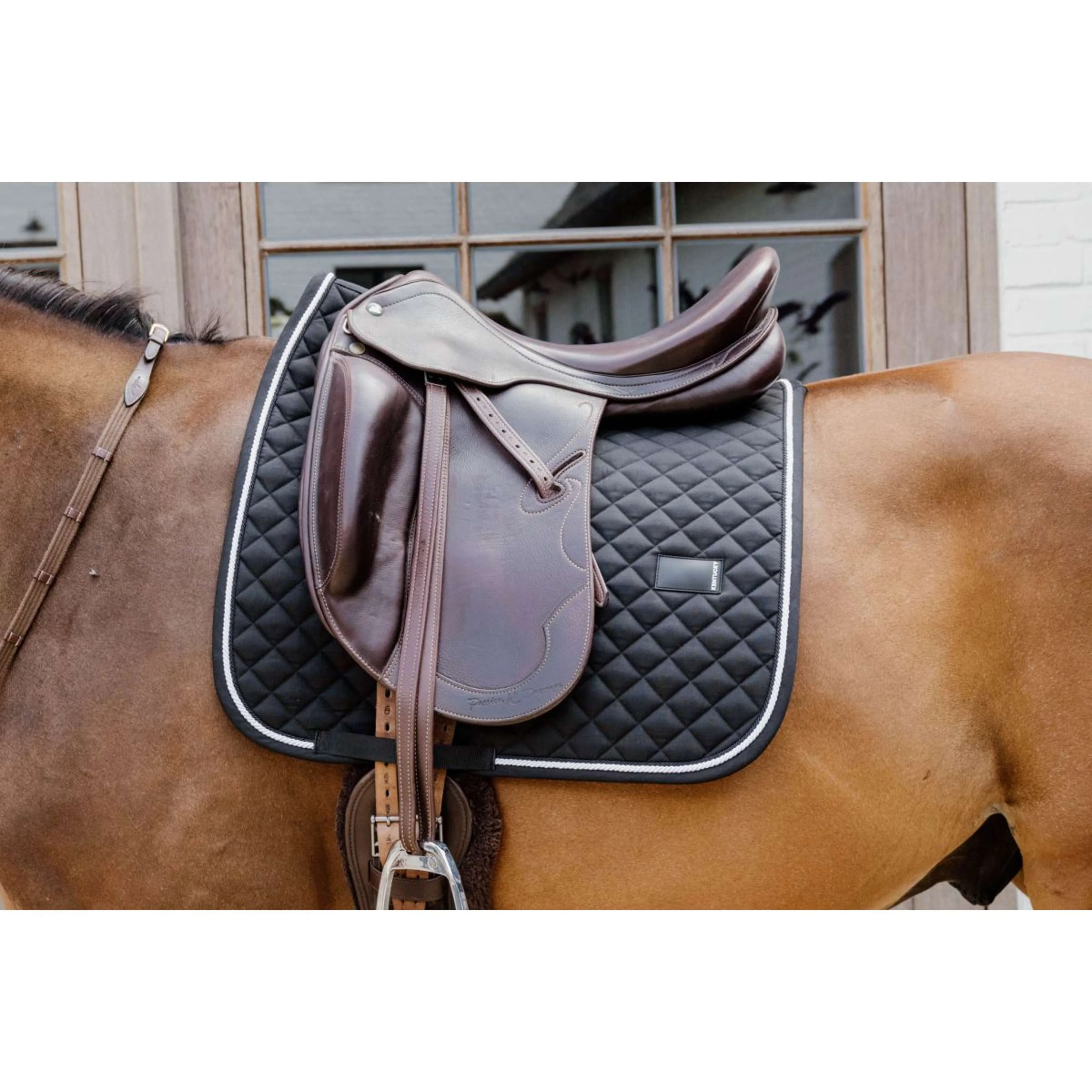 Kentucky Tapis de Selle Diamond Rope Dressage Noir - Image 2