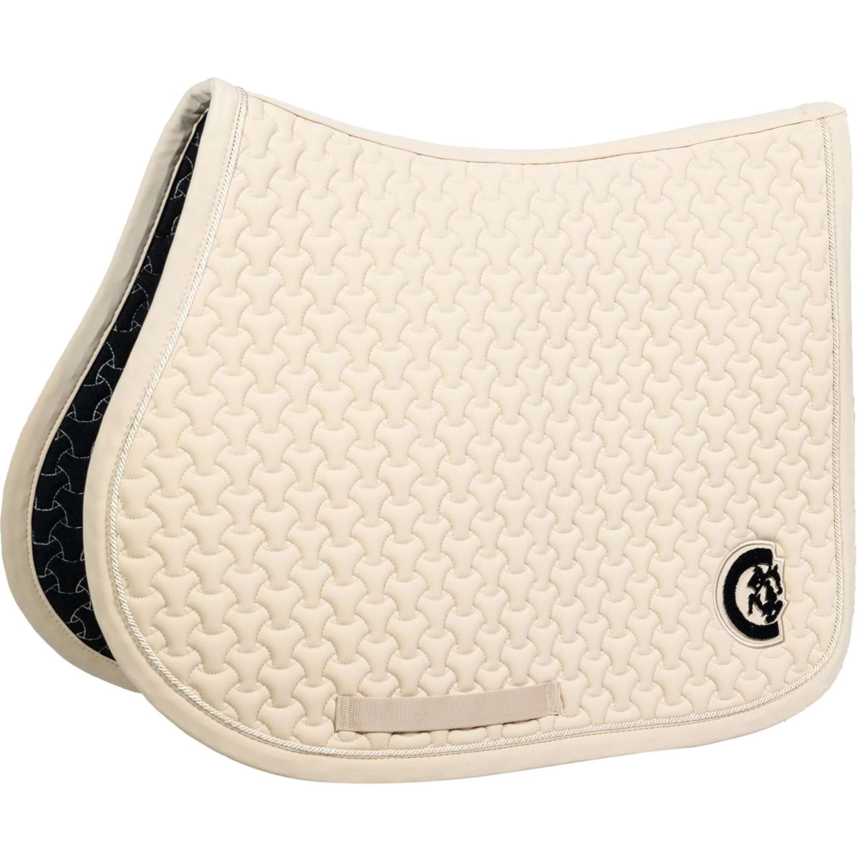Kentucky Tapis de Selle Plaited 3D Logo de Saut Beige