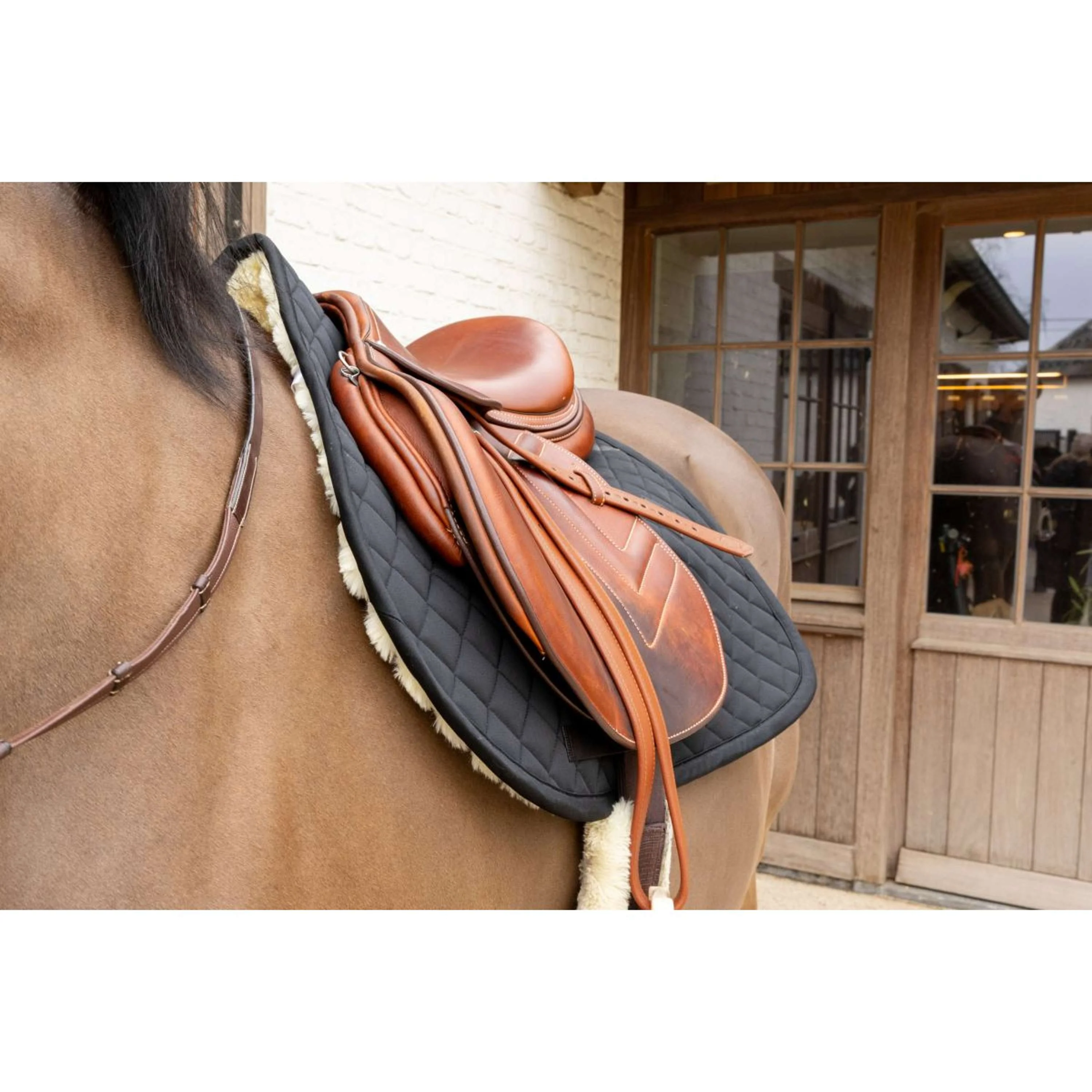 Kentucky Tapis de Selle Skin Friendly Diamond de Saut Noir - Image 3