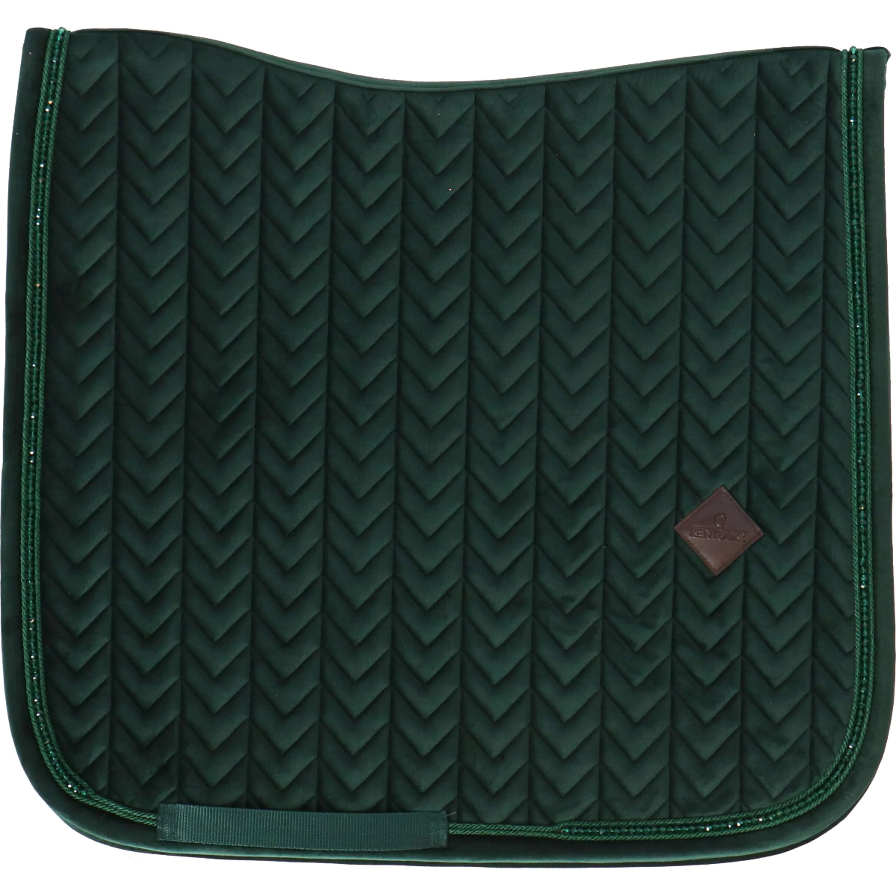 Kentucky Tapis de Selle velours Pearls Dressage Pine Green - Image 7
