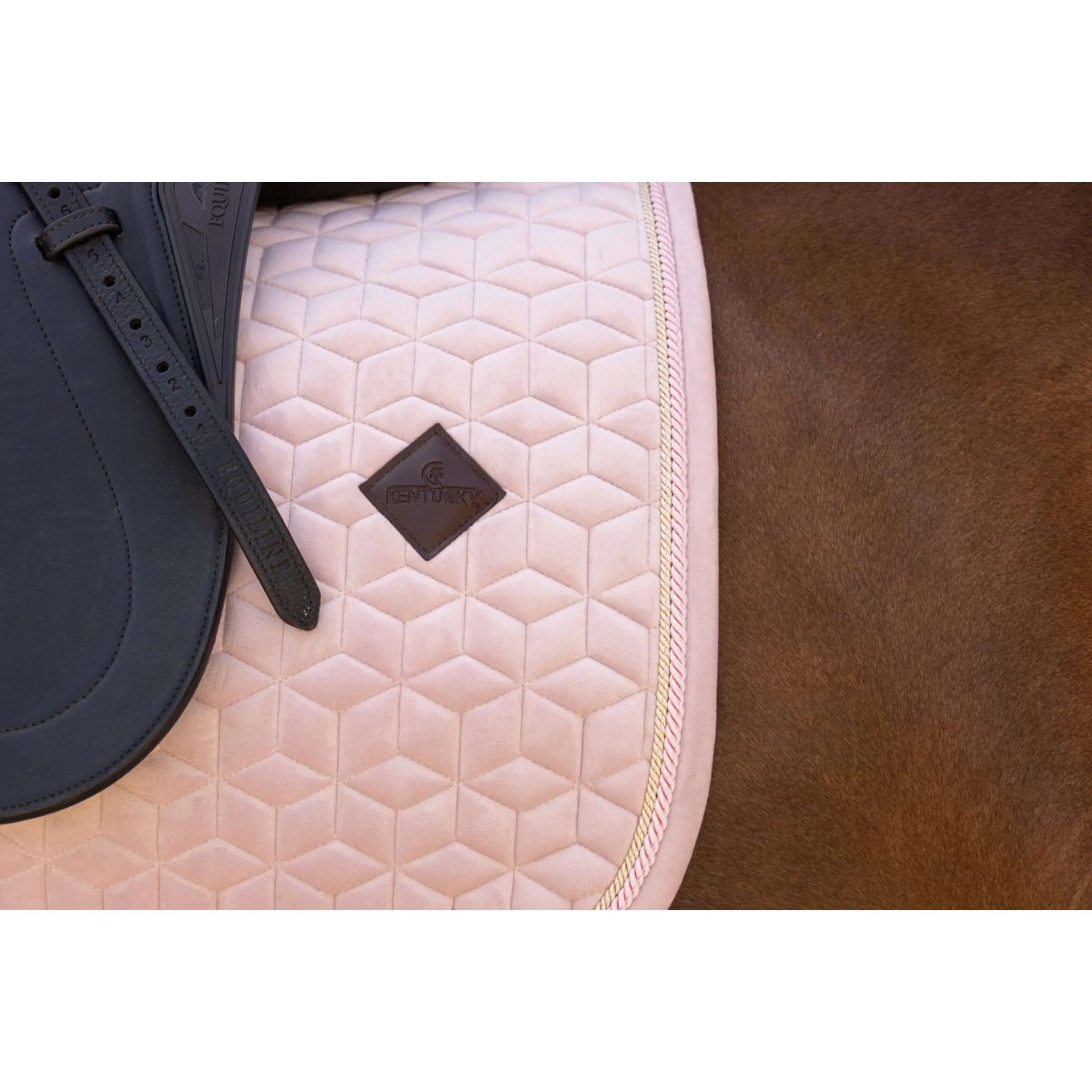 Kentucky Tapis de Selle Velvet Dressage Soft Rose - Image 5