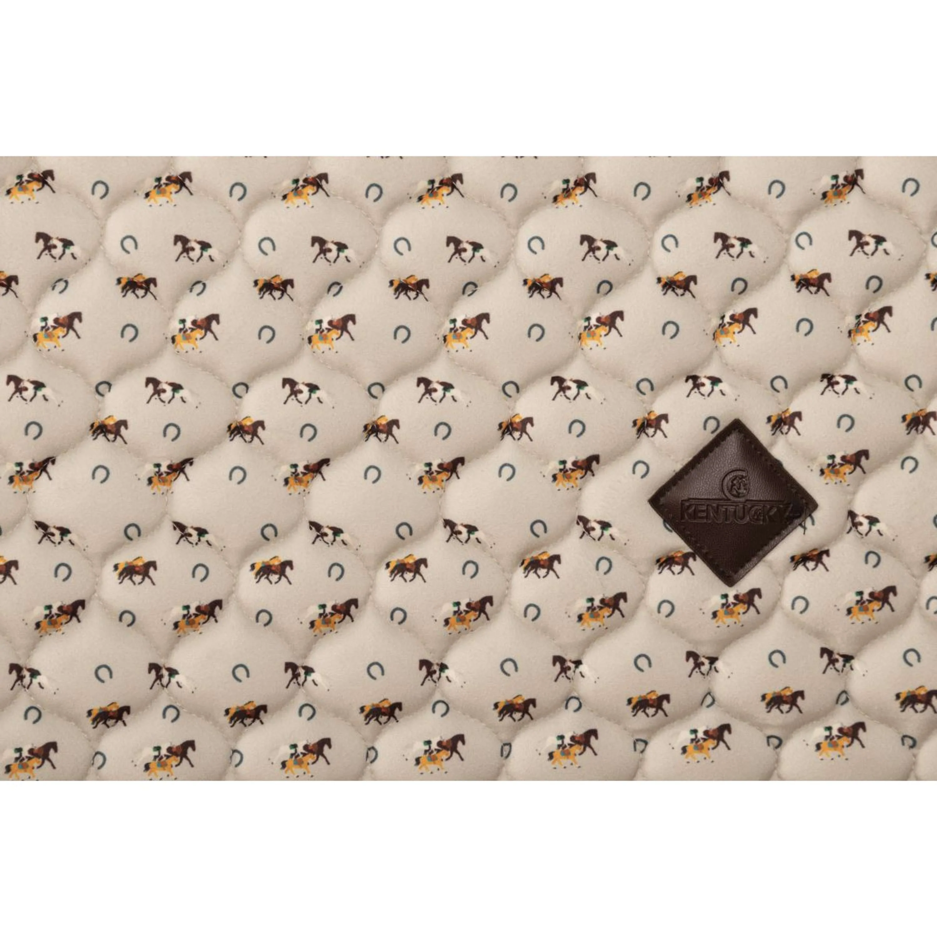 Kentucky Tapis de Selle Velvet Horse Printing de Saut Beige - Image 2