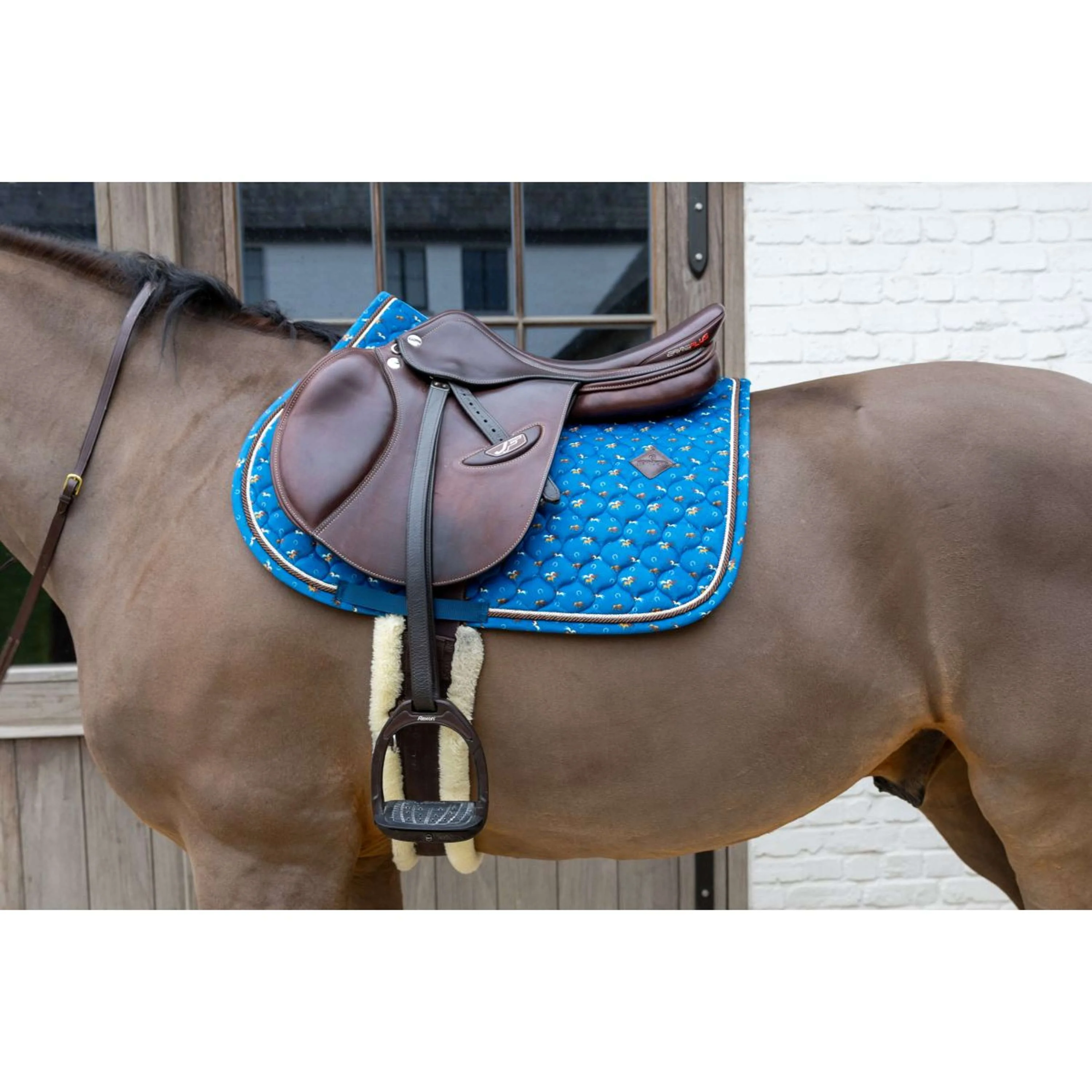 Kentucky Tapis de Selle Velvet Horse Printing de Saut Marin - Image 3