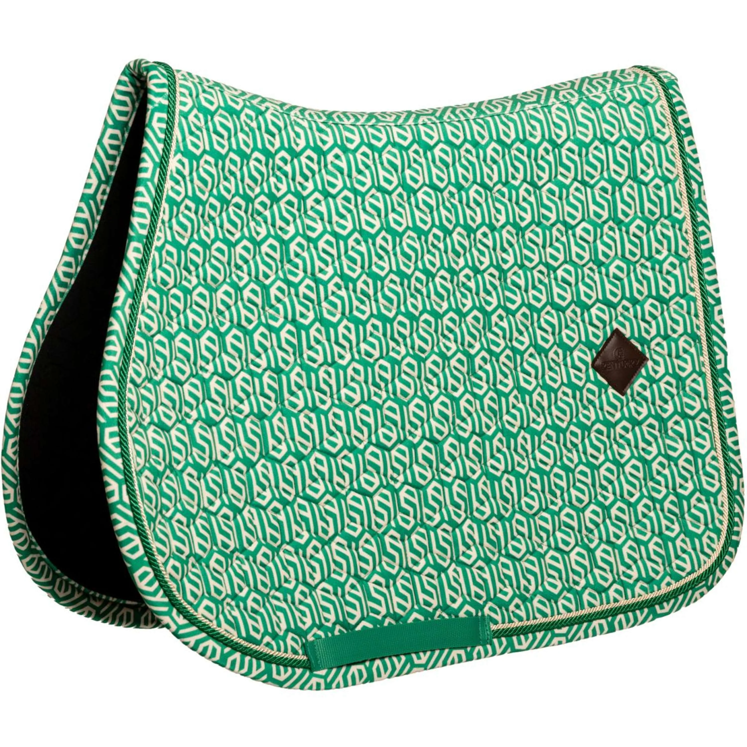 Kentucky Tapis de Selle Velvet Maze Cipher de Saut Blanc/Vert