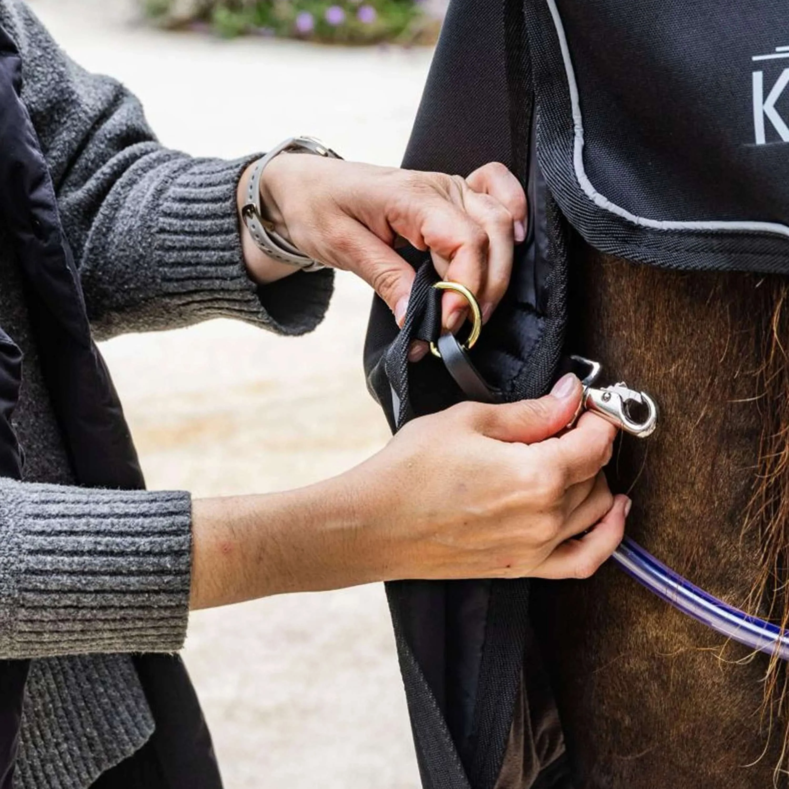 Kentucky Turnout Rug All Weather Comfort Waterproof 200g Noir - Image 7