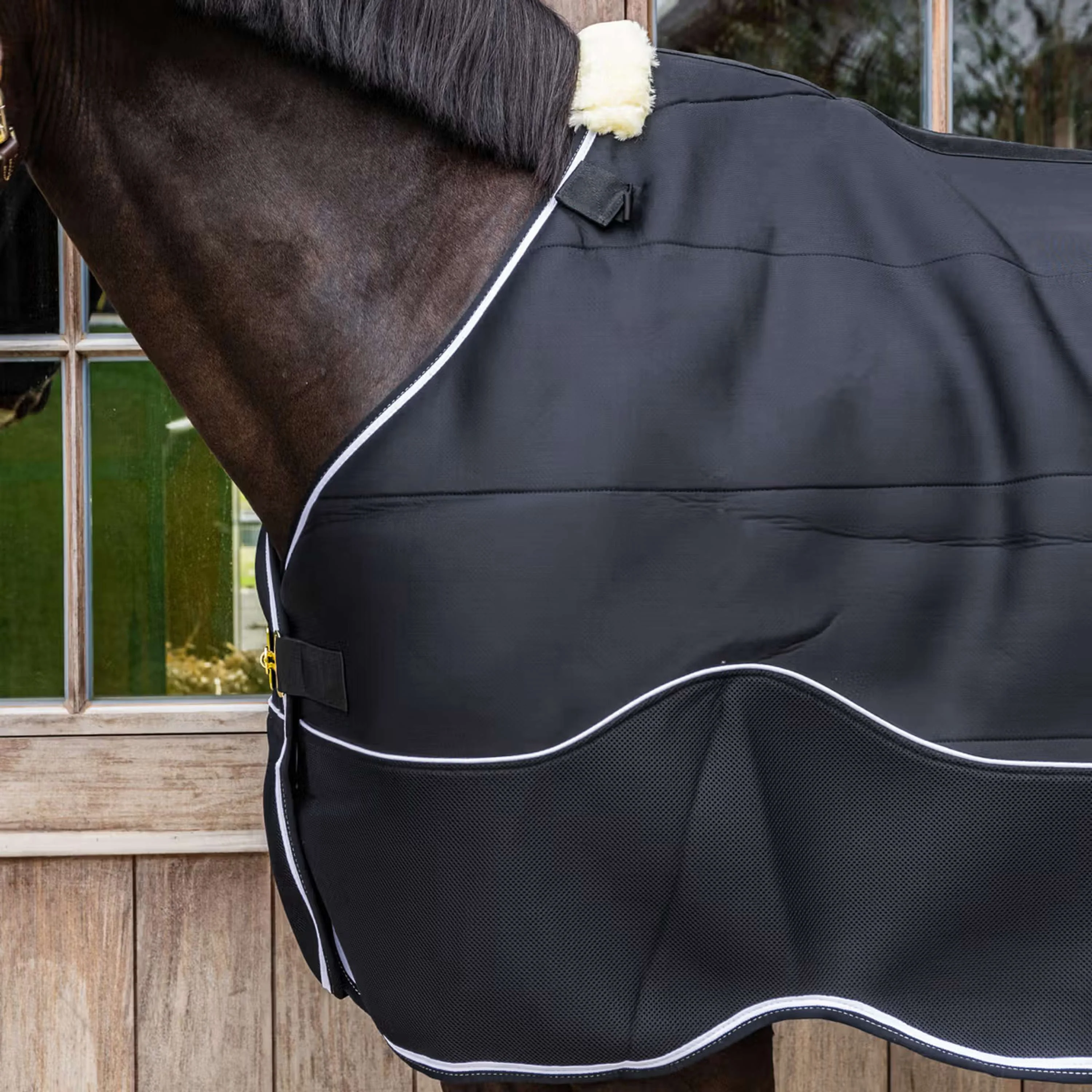 Kentucky Turnout Rug Comfort 3D Fleece Liner Noir - Image 4