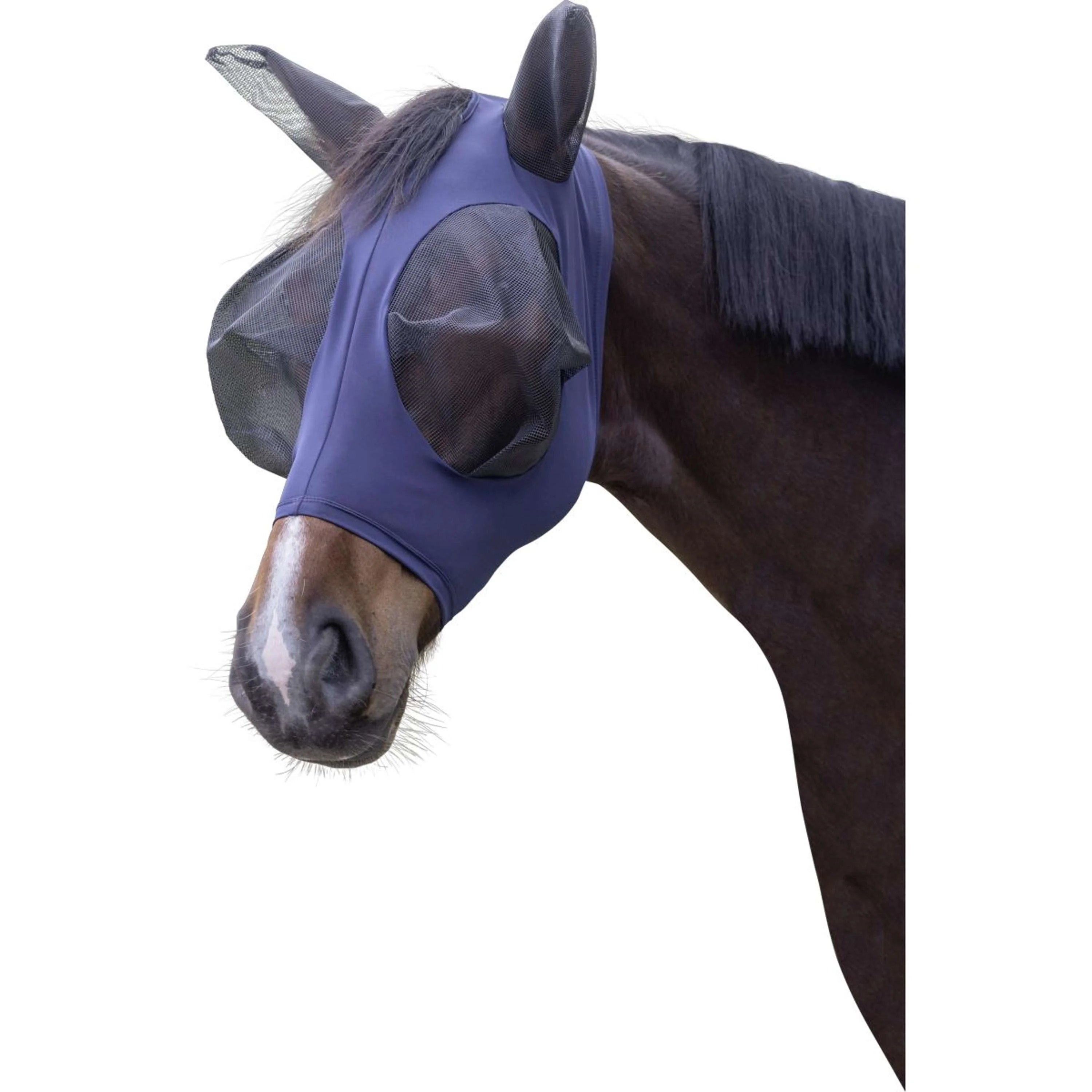 Kerbl Masque Anti-Mouches Fino Stretch Bleu - Image 2