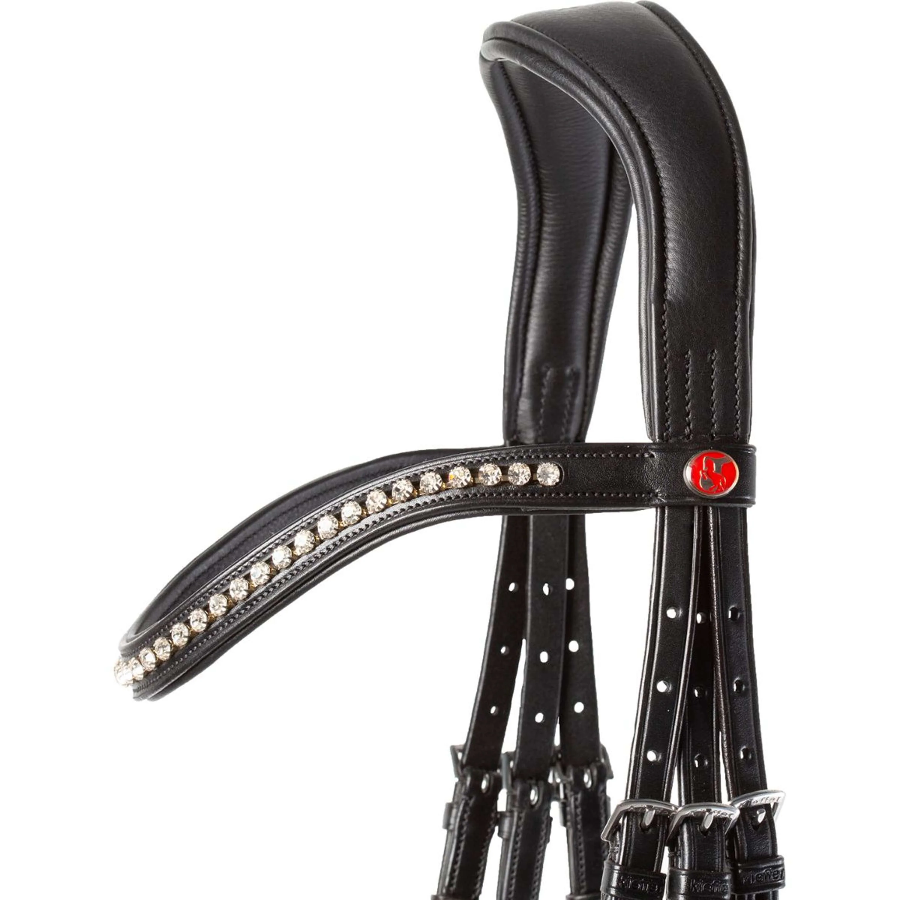 Kieffer Bridon Ultrasoft Sue avec des Cristaux Noir/Blanc - Image 3