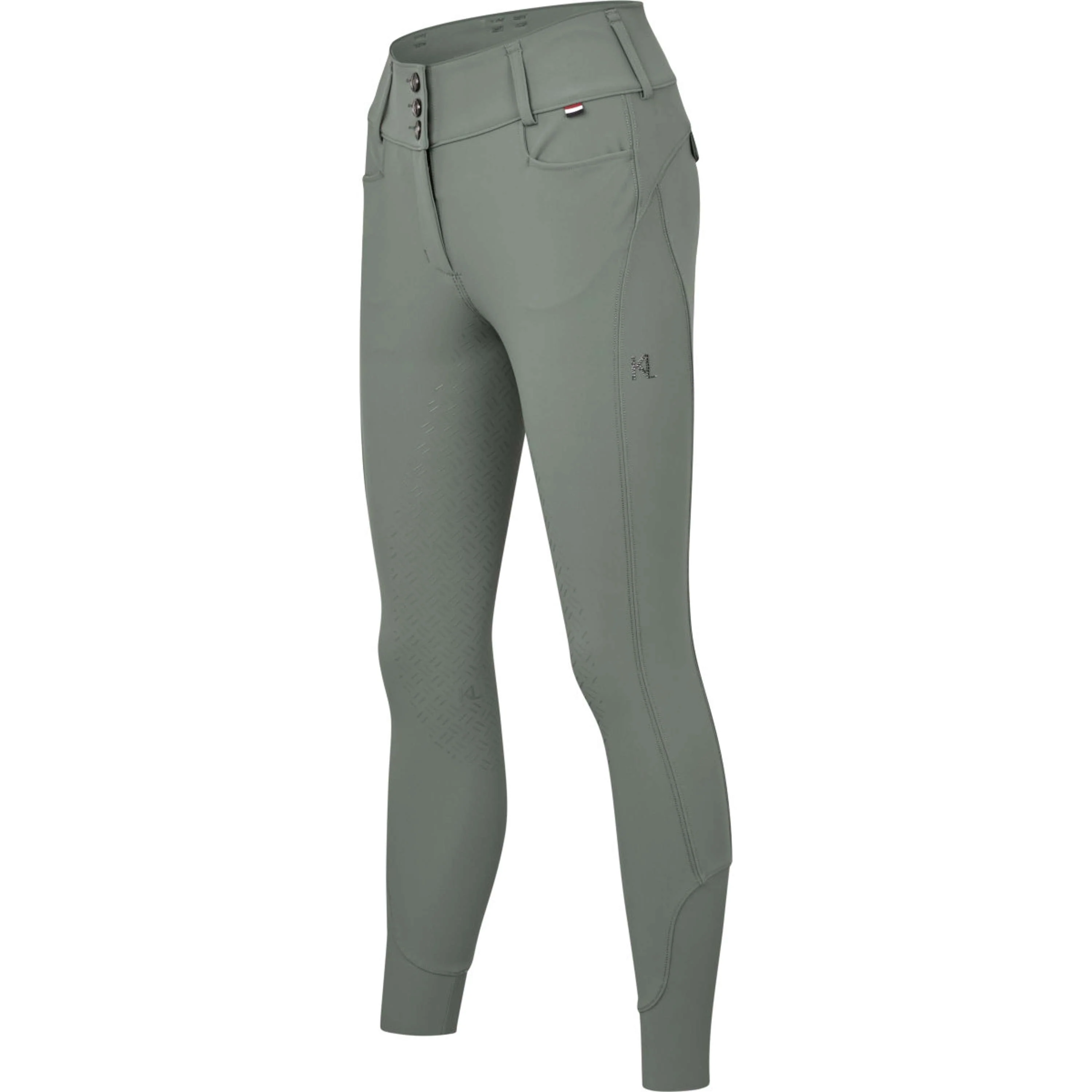 Kingsland Pantalon d'Équitation KLKimi Full Grip Green Agave