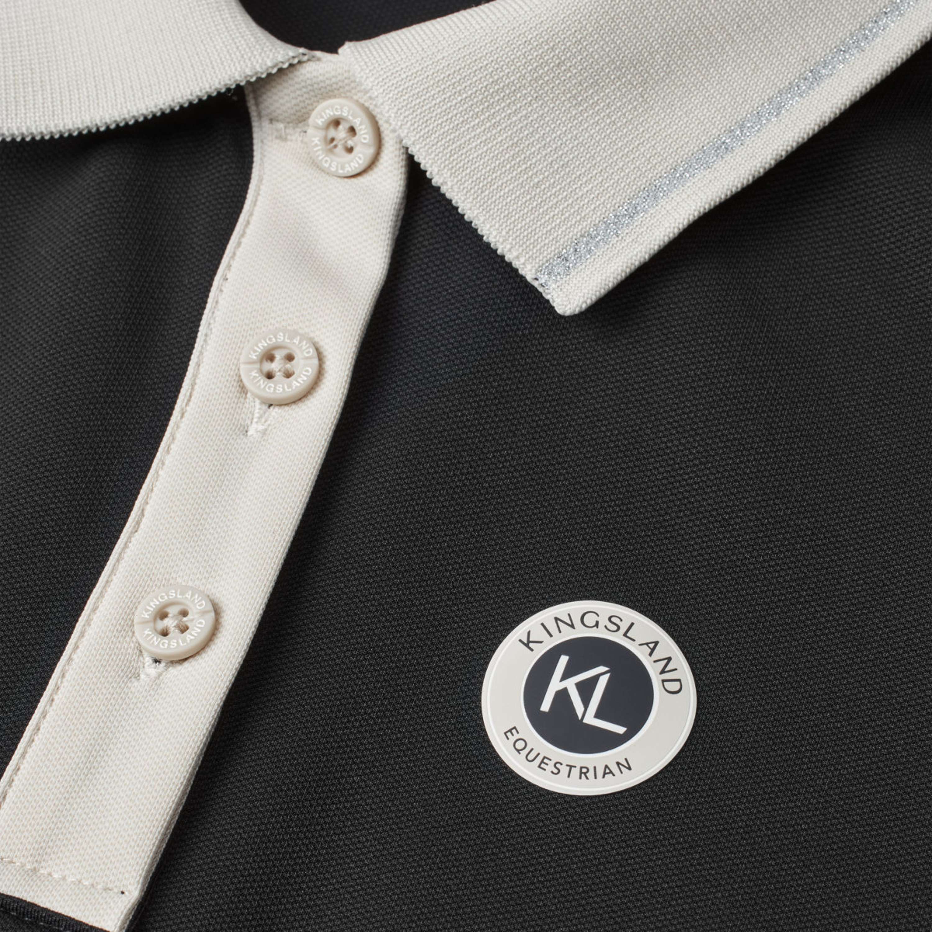 Kingsland Polo KLLaura Sans Manche Noir - Image 3
