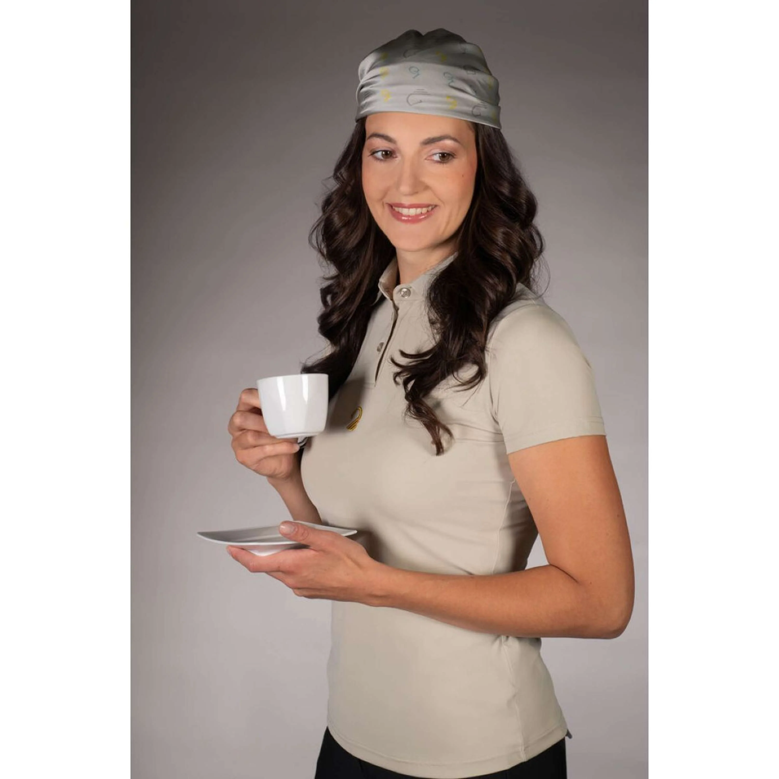 Lauria Garrelli Polo Limone Gris/Beige - Image 4
