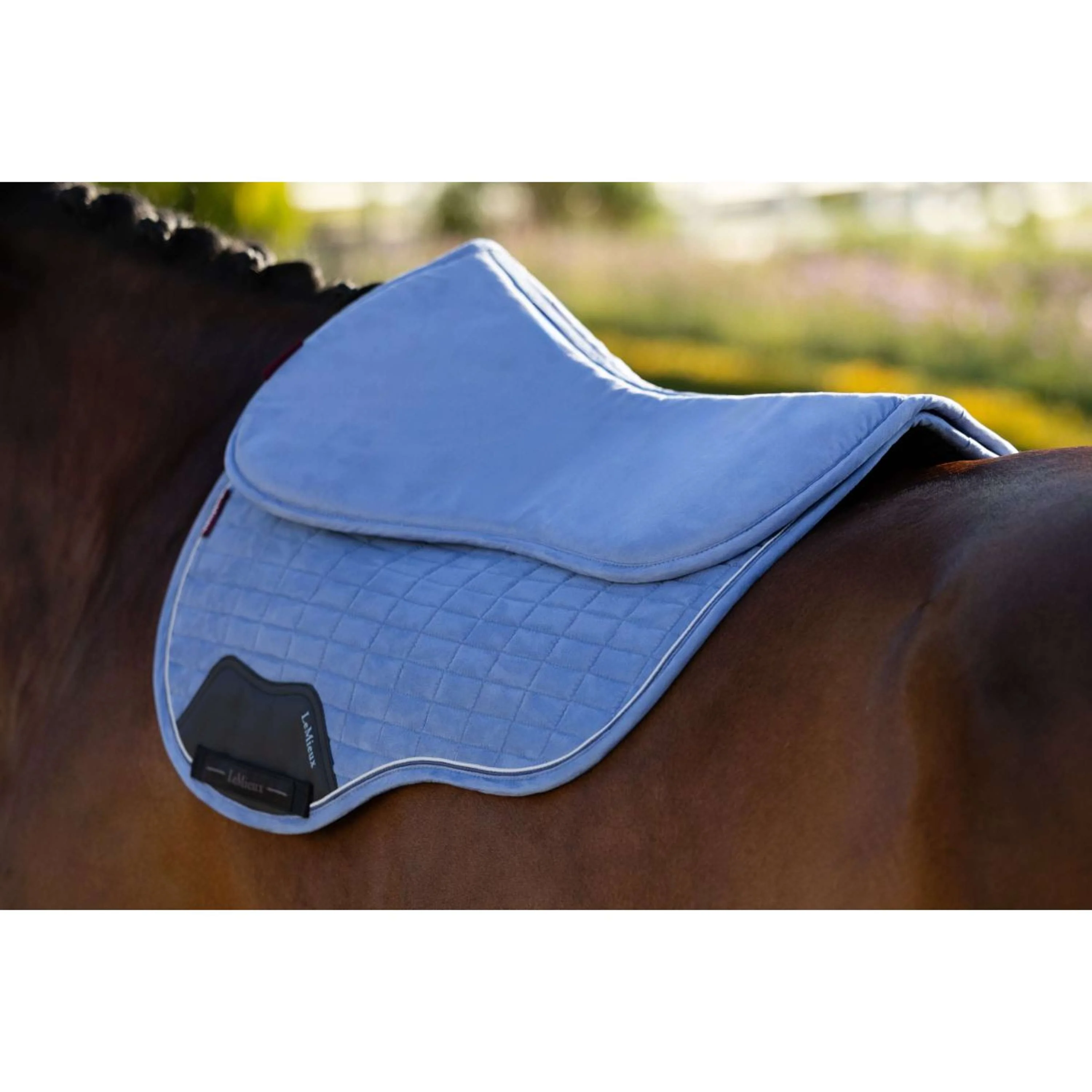 LeMieux Amortisseur Suede Powder Blue - Image 3