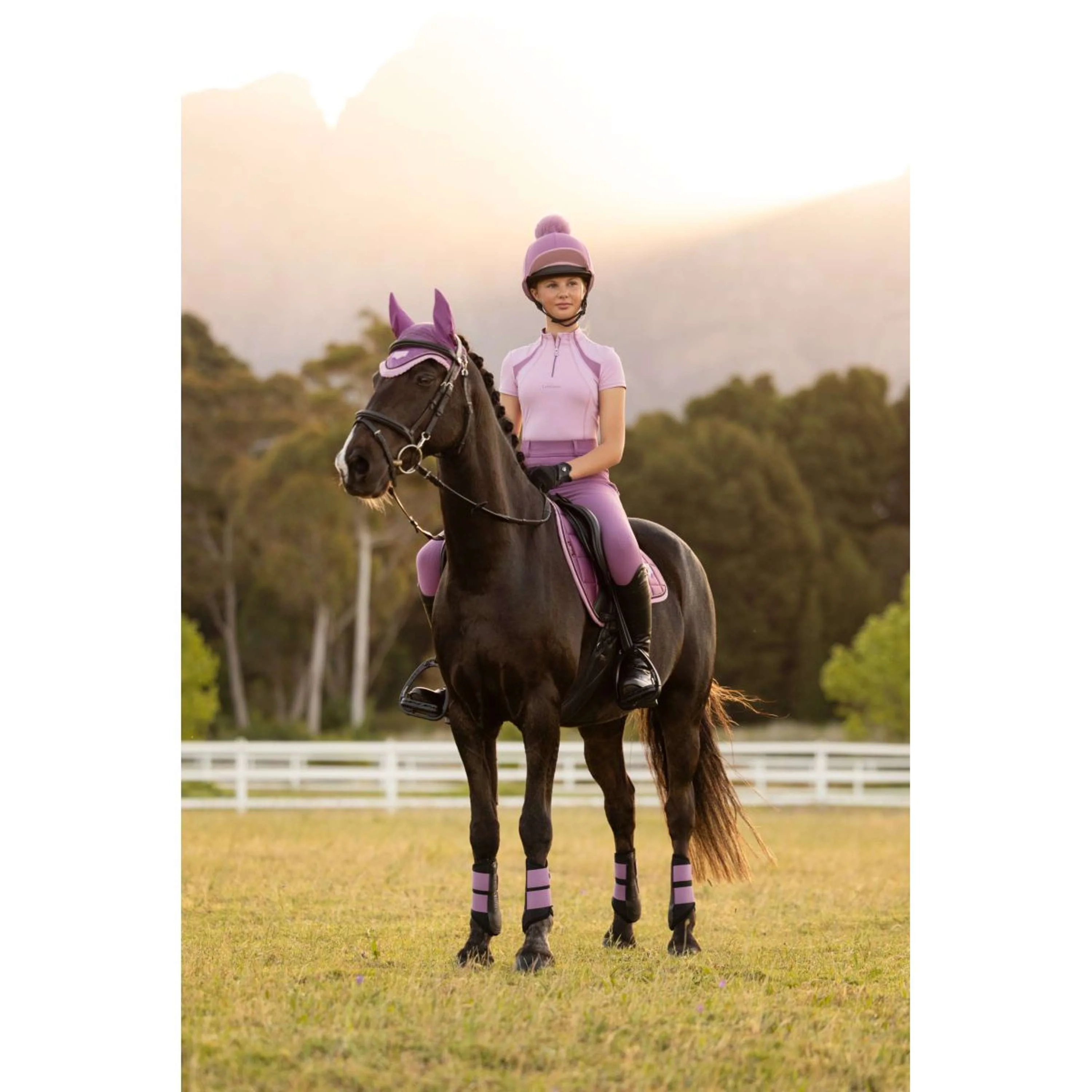 LeMieux Base Layer Young Rider Mia Mesh Fondant - Image 4