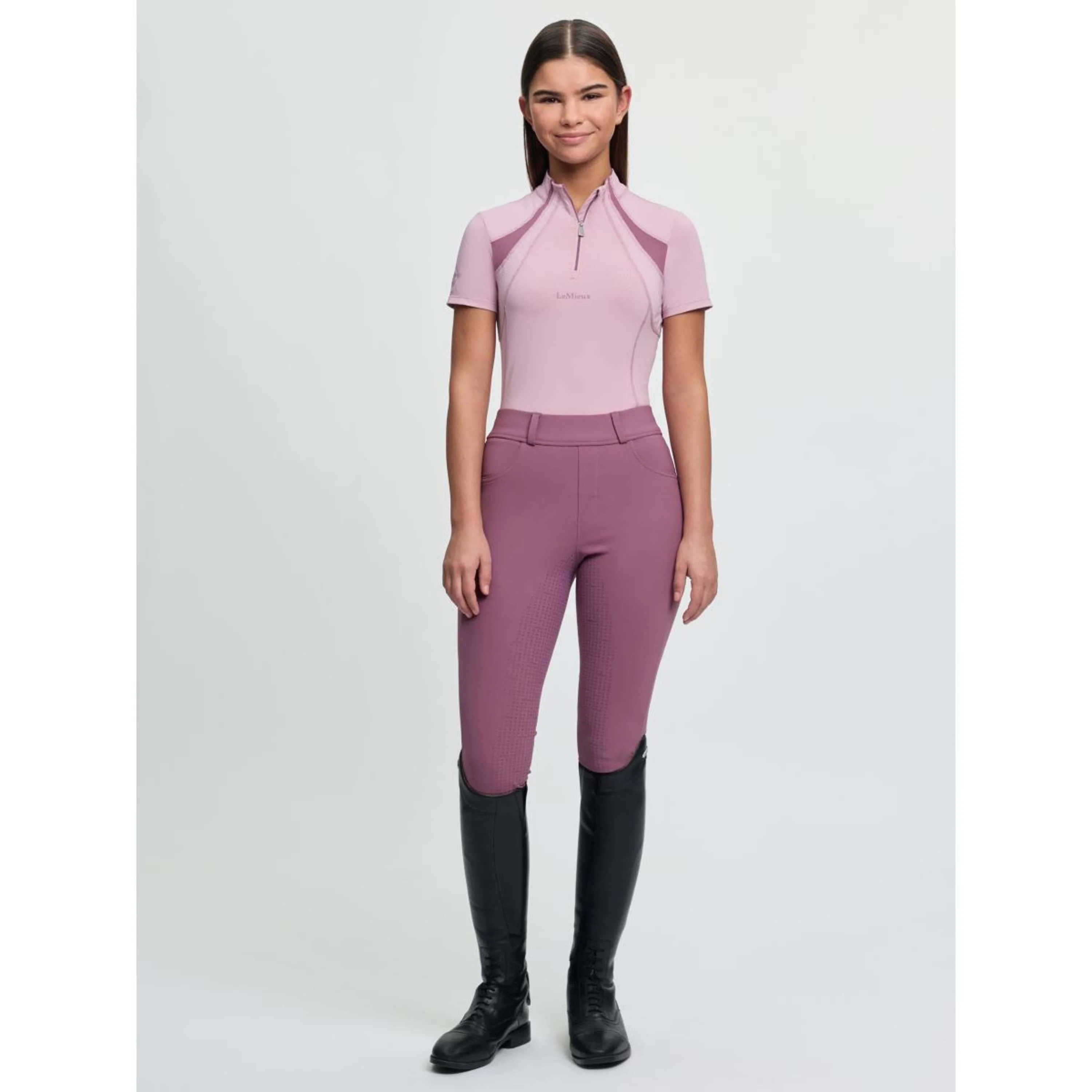 LeMieux Base Layer Young Rider Mia Mesh Fondant - Image 8