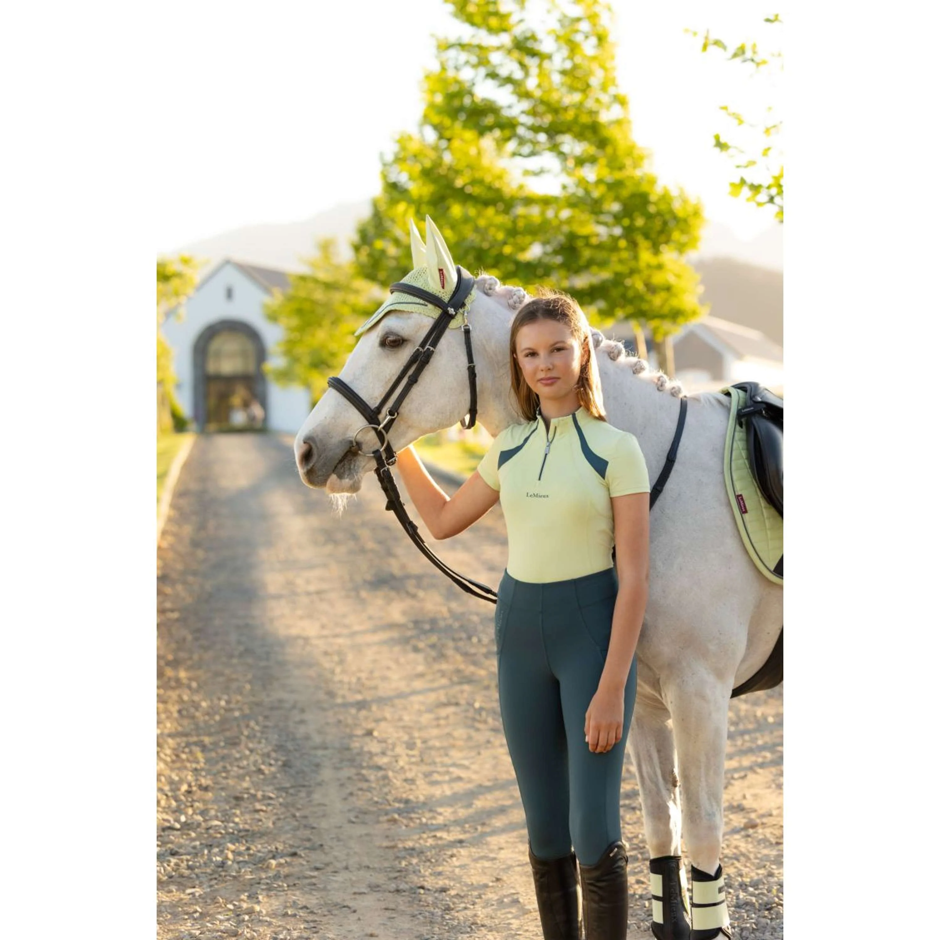 LeMieux Base Layer Young Rider Mia Mesh Macaron - Image 4