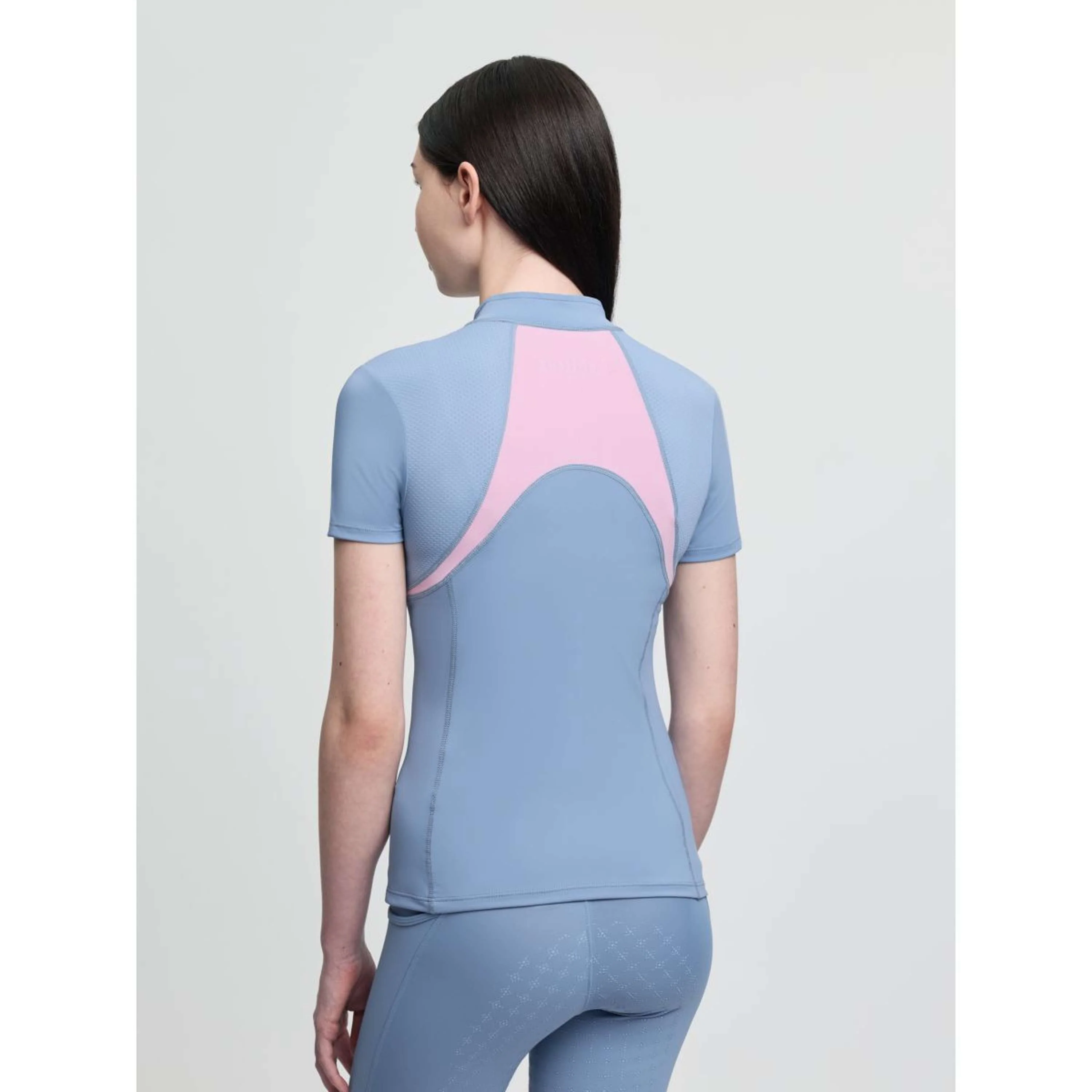 LeMieux Base Layer Young Rider Mia Mesh Powder Blue - Image 5
