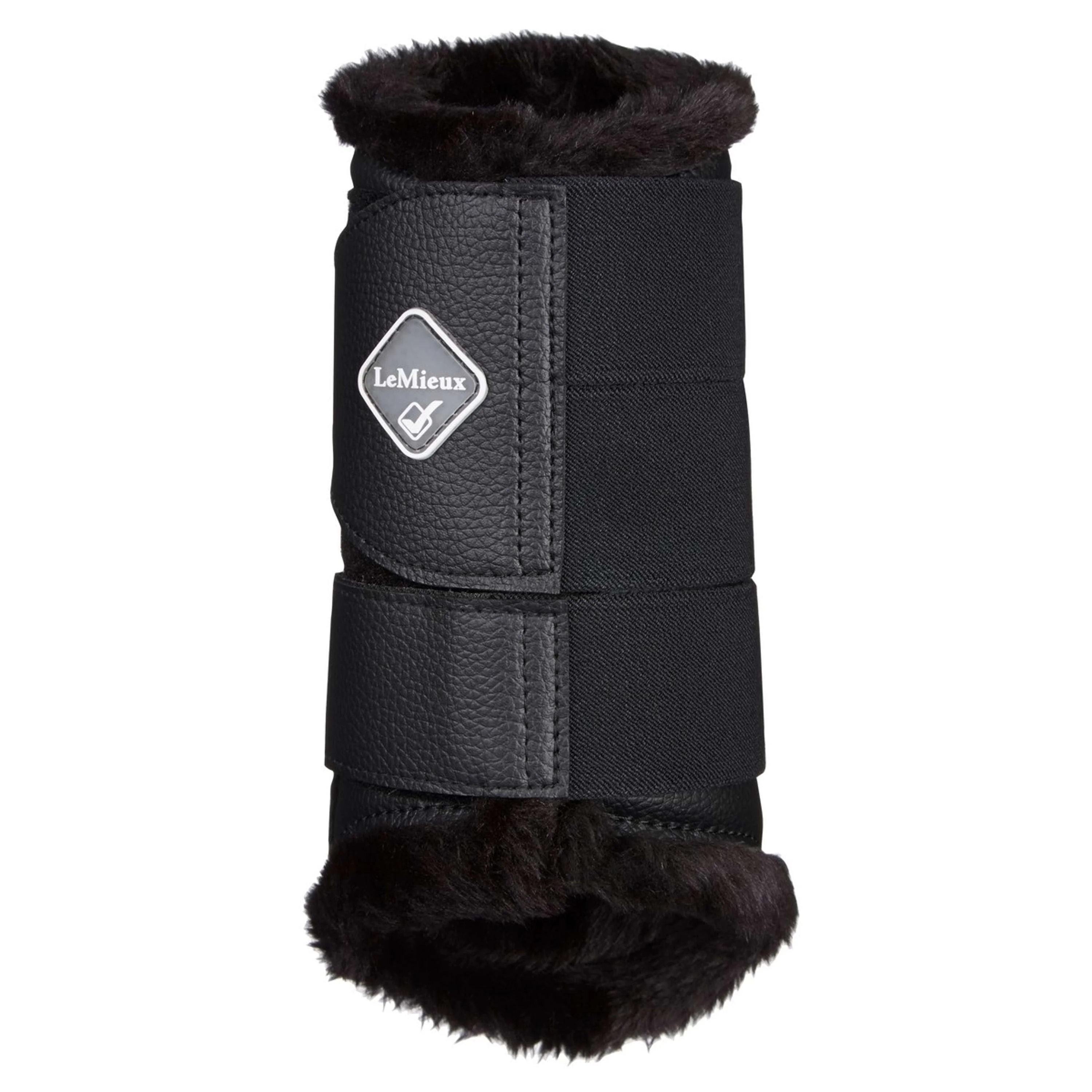 LeMieux Guêtres Brushing Fleece Noir/Noir - Image 3