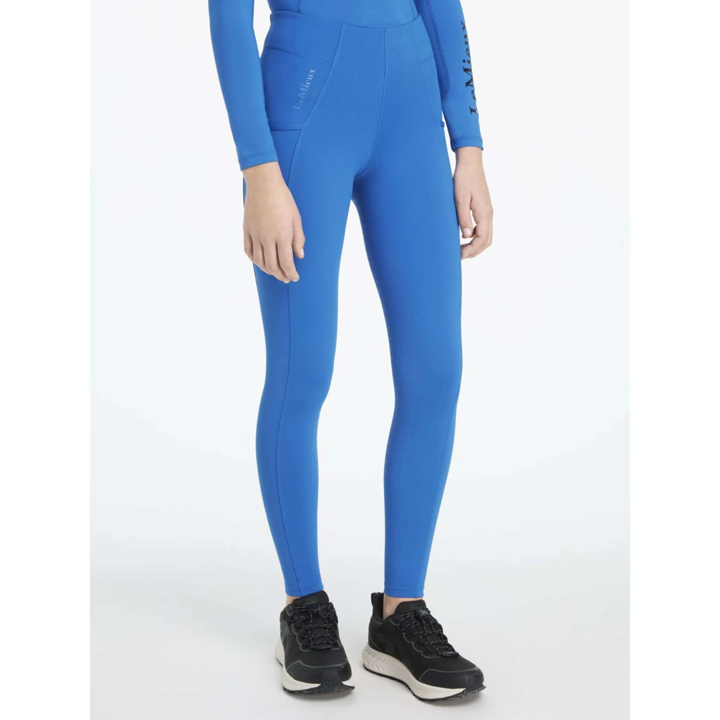 LeMieux Legging d'Équitation Young Rider Orla Benetton Blue - Image 2