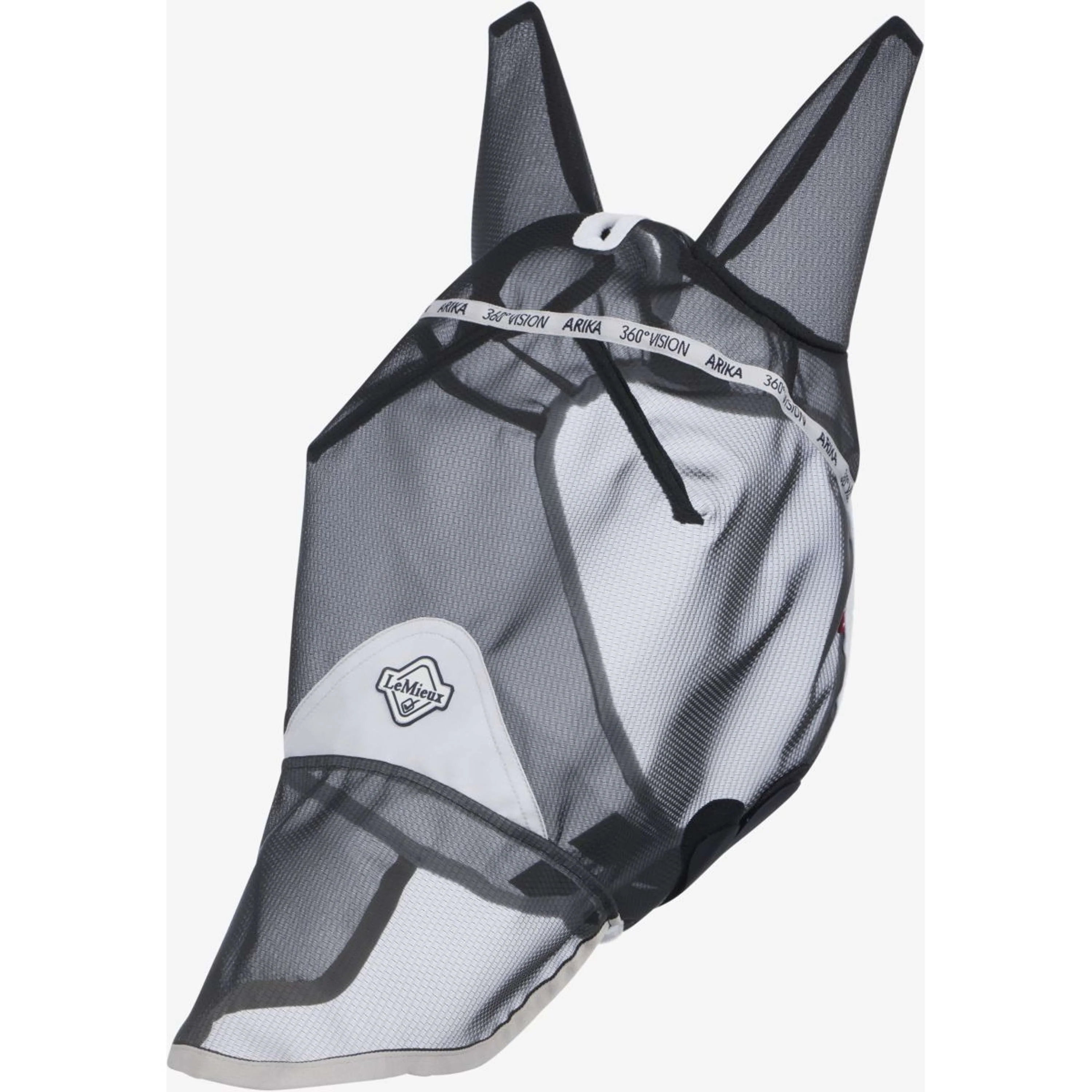 LeMieux Masque Anti-Mouches 360 Vision Avec Filet Nez Gris - Image 2