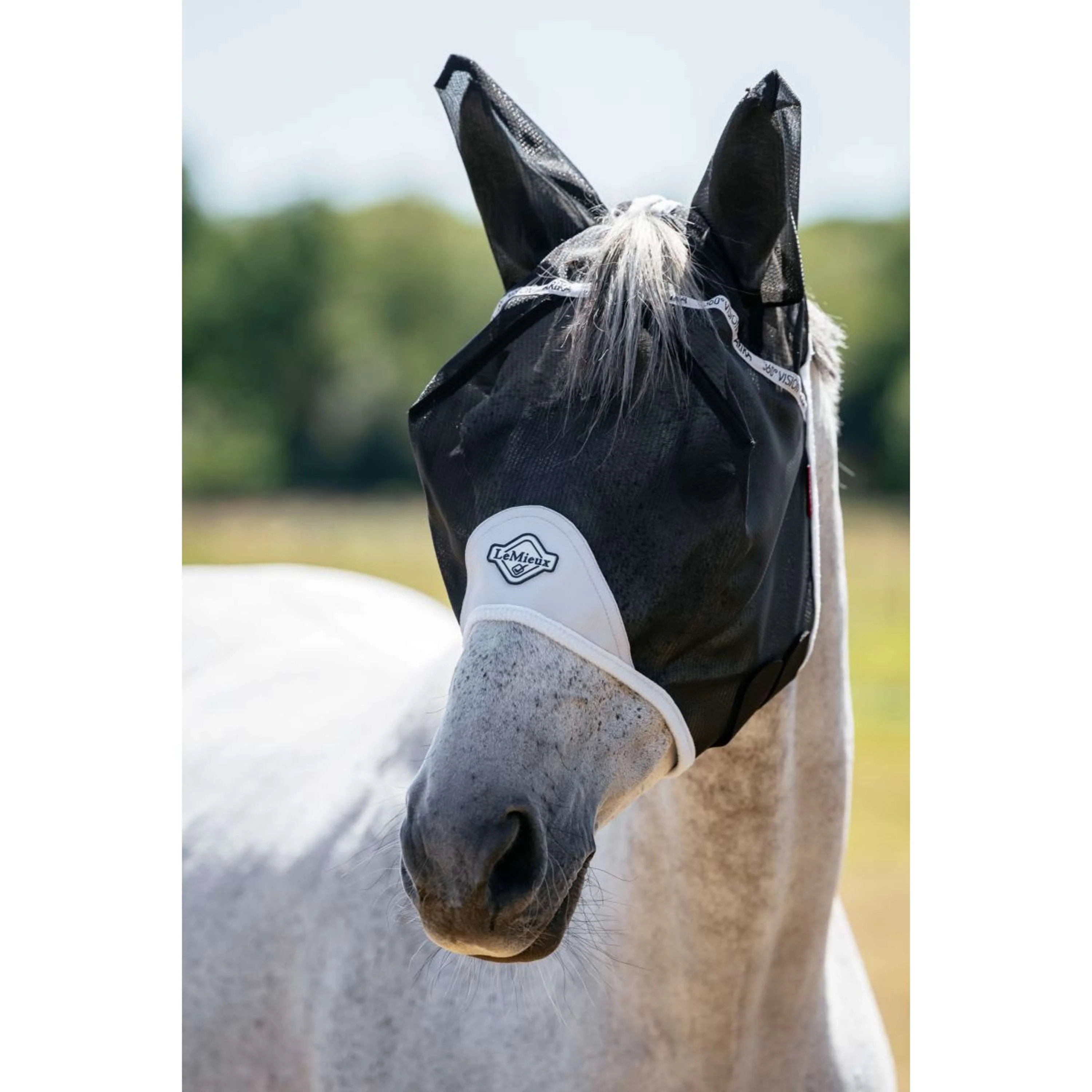 LeMieux Masque Anti-Mouches 360 Vision Gris