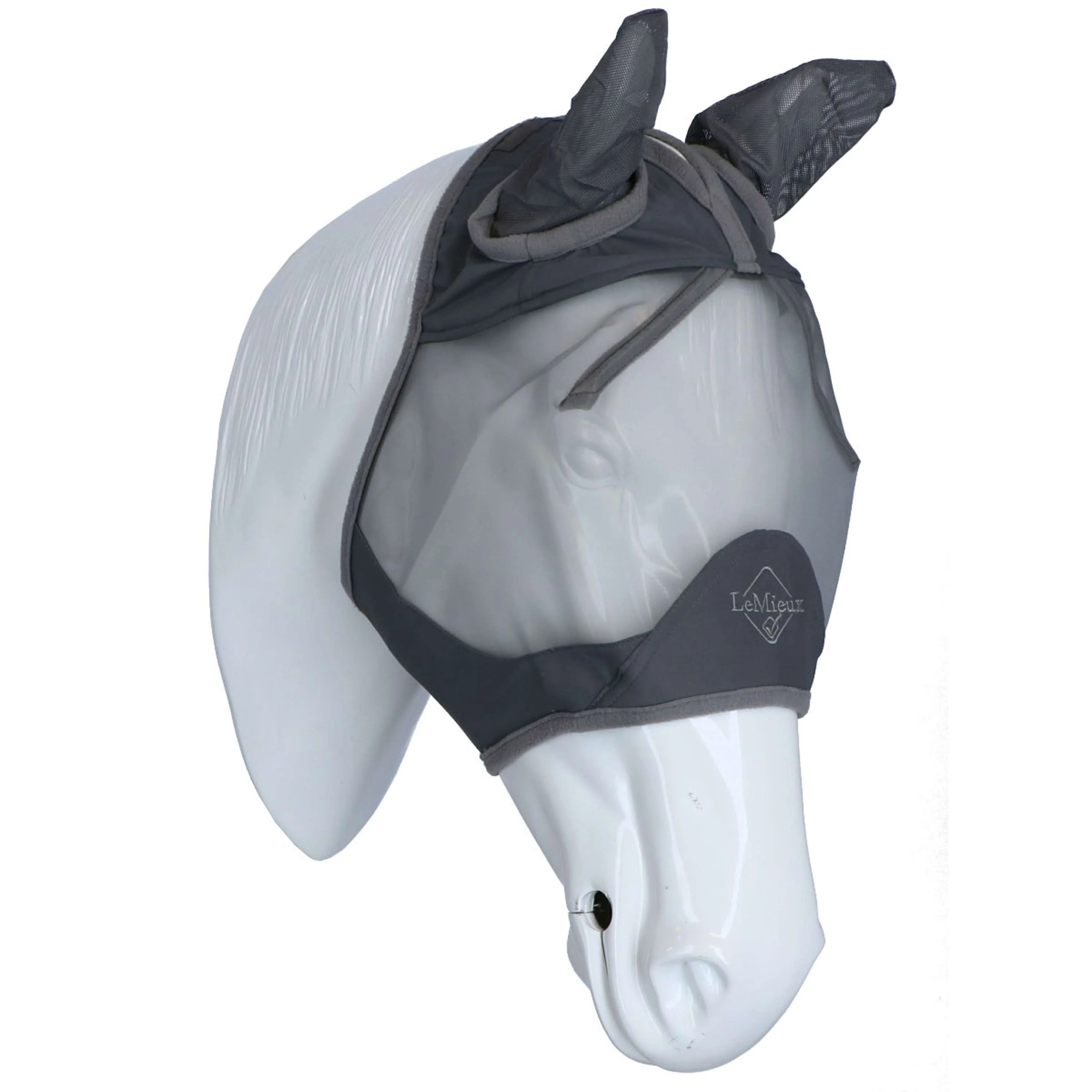 LeMieux Masque Anti-Mouches ArmourShield Pro Half Gris - Image 2
