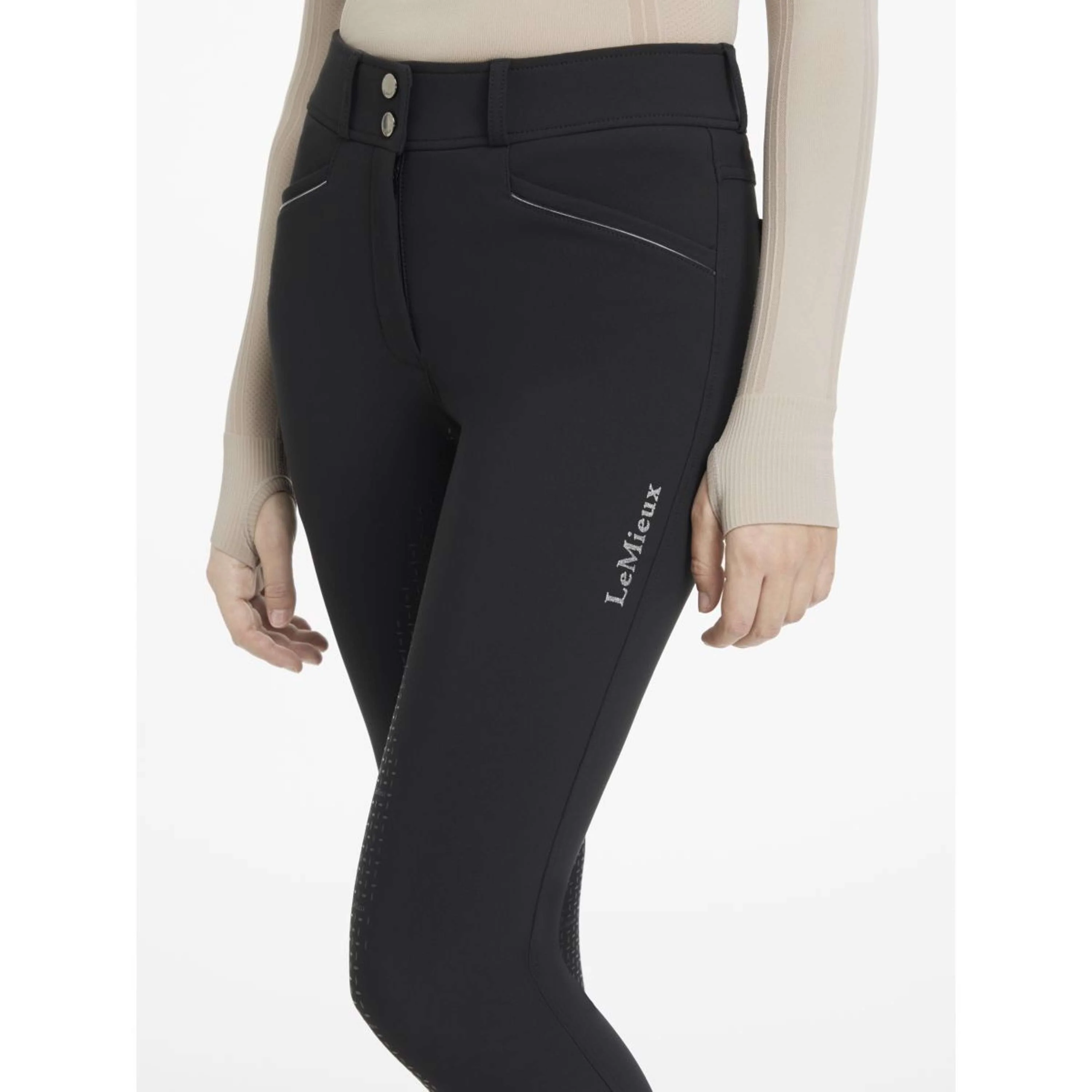 LeMieux Pantalon d'Équitation Freya Pro Noir - Image 3