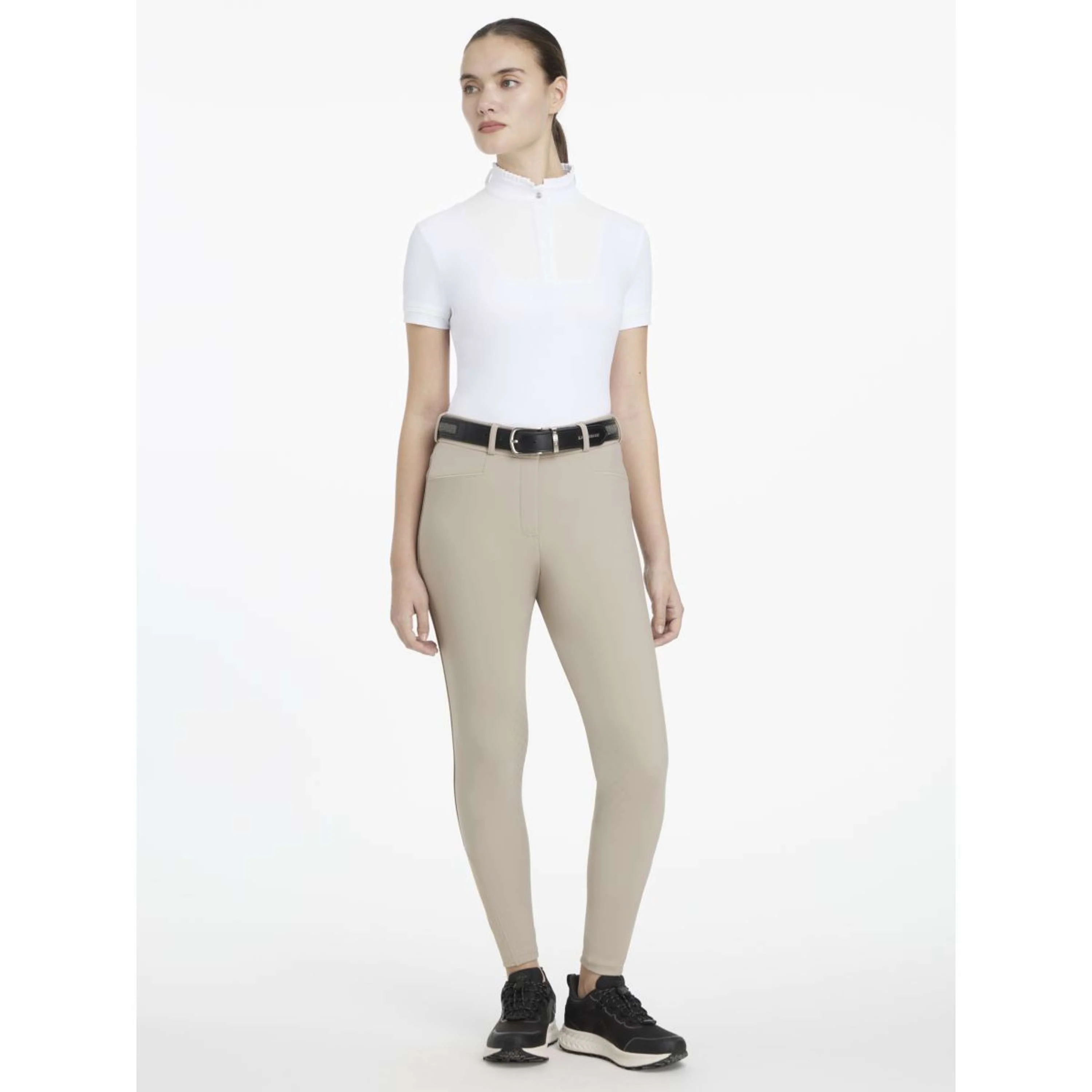 LeMieux Pantalon d'Équitation Isabelle Full Grip Almond - Image 4