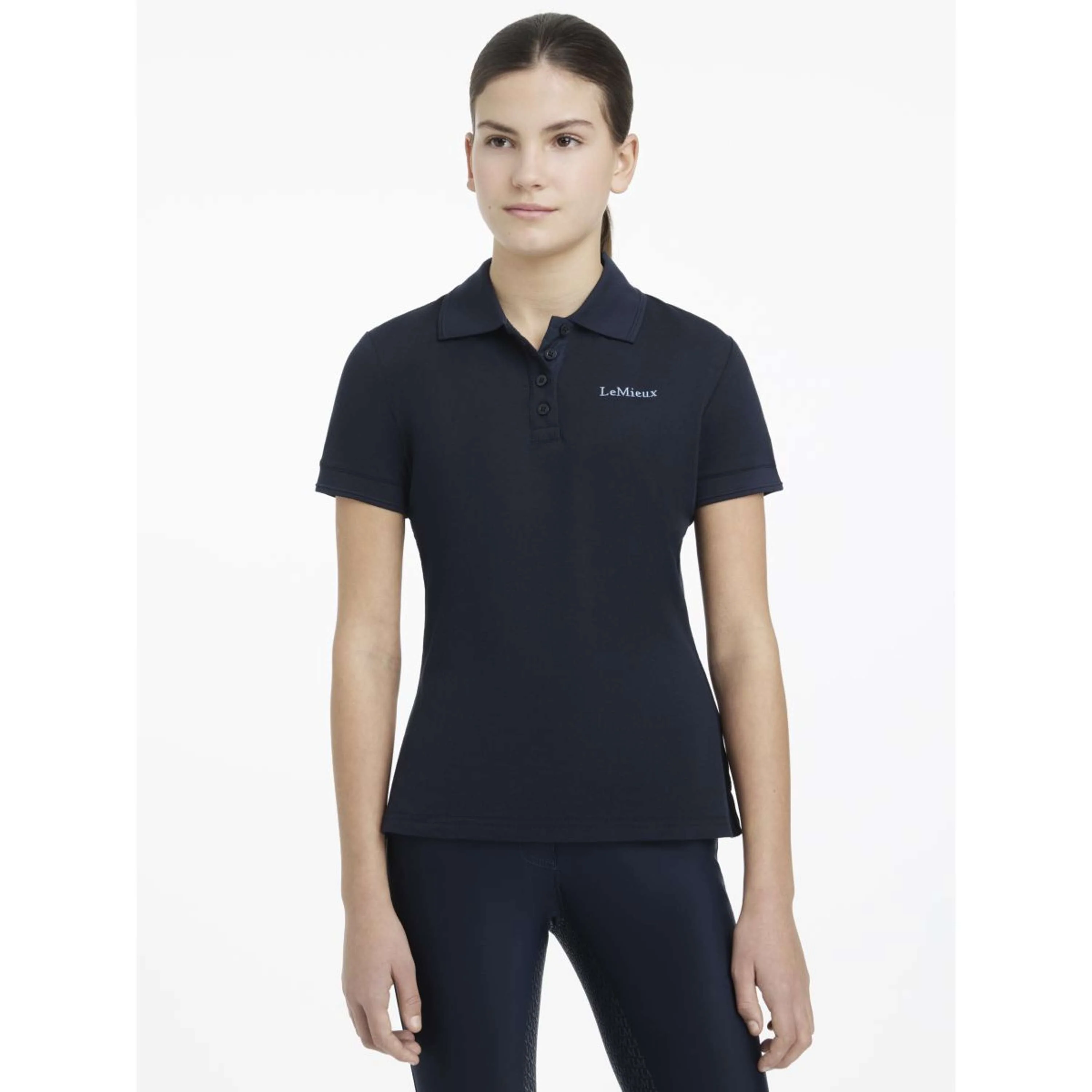 LeMieux Polo Young Rider Classique Marin - Image 2