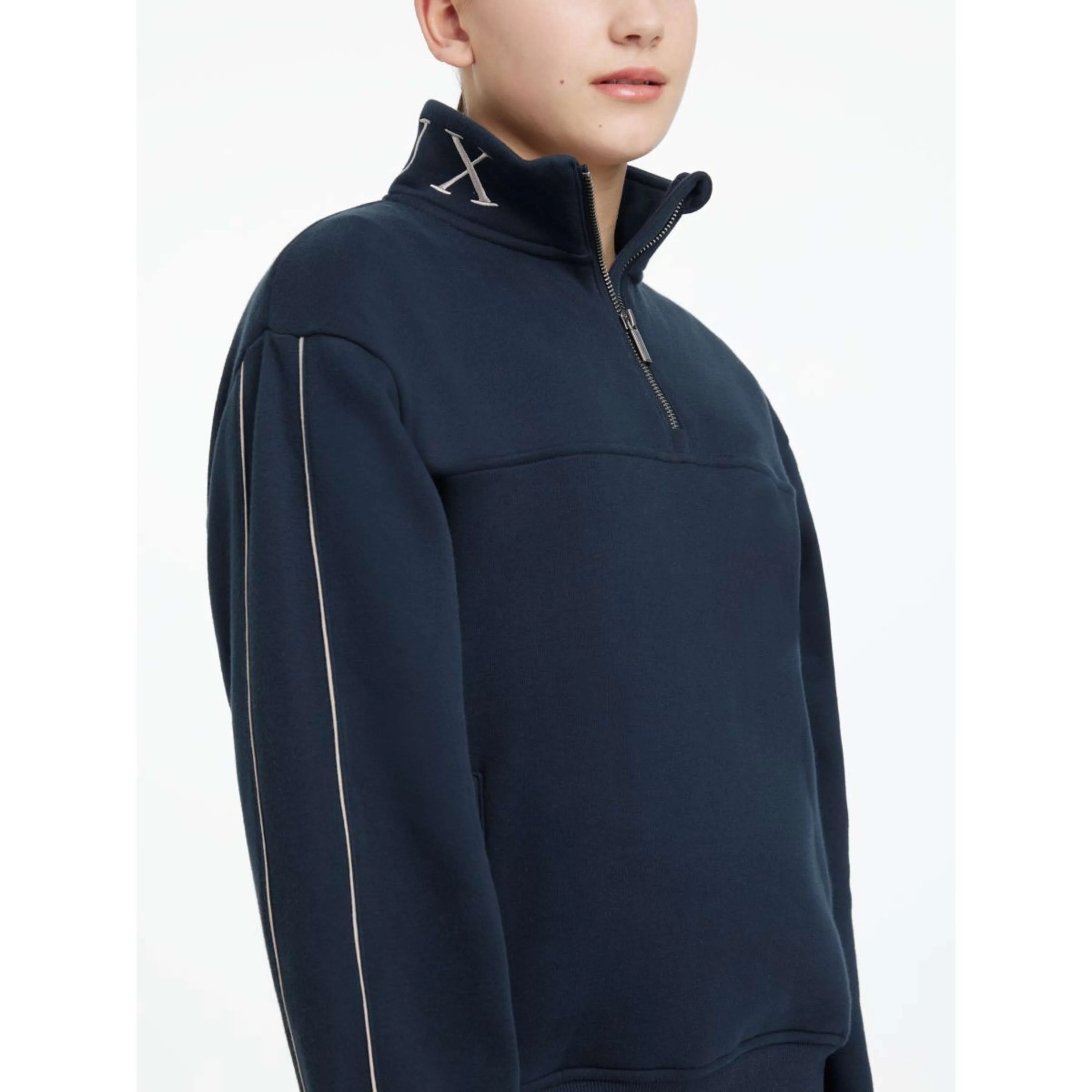 LeMieux Pull Young Rider Kate Quarter Zip Marin - Image 5