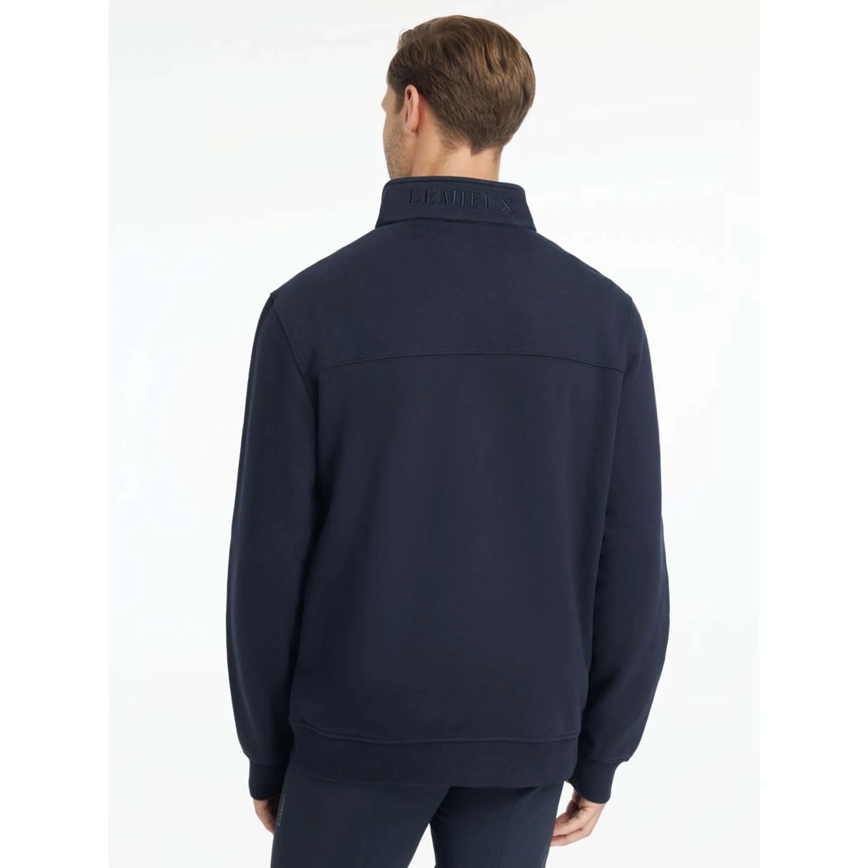 LeMieux Sweater Quarter Neck Hommes Marin - Image 4
