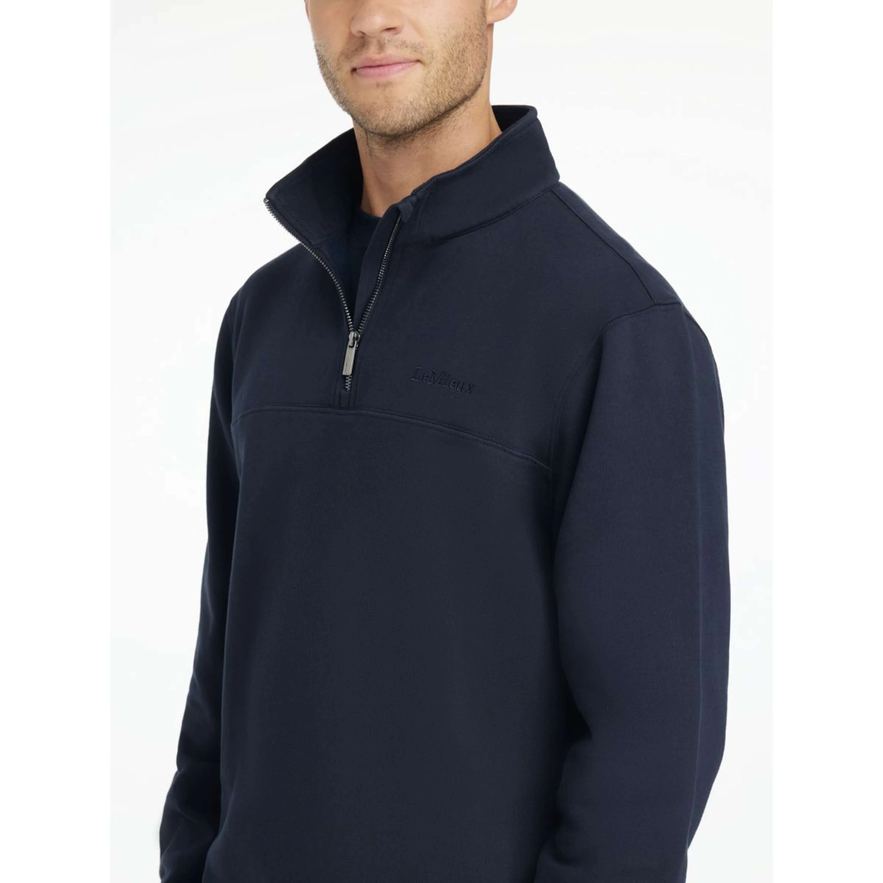LeMieux Sweater Quarter Neck Hommes Marin - Image 5