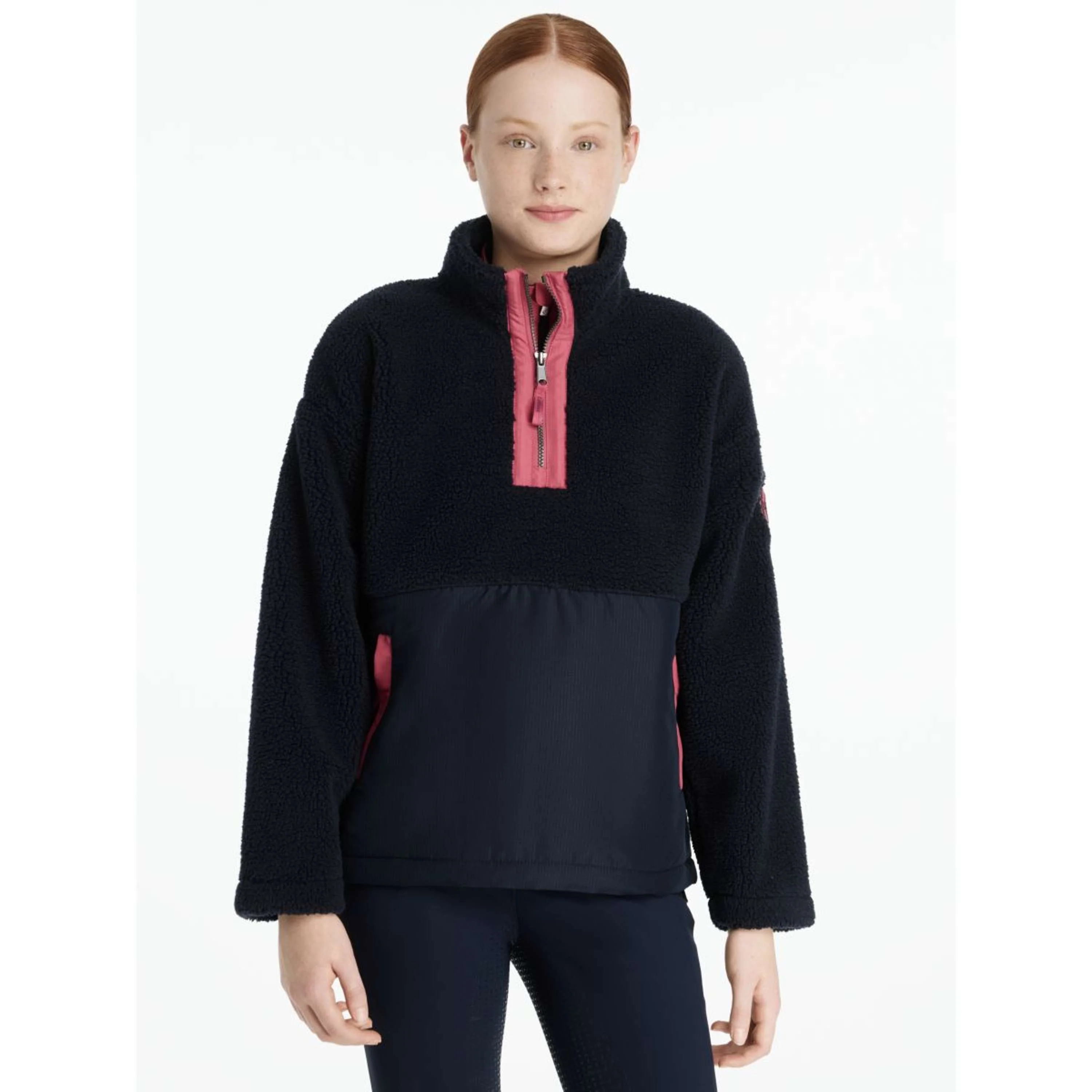 LeMieux Sweater Young Rider Tammy Teddy Fleece Marin