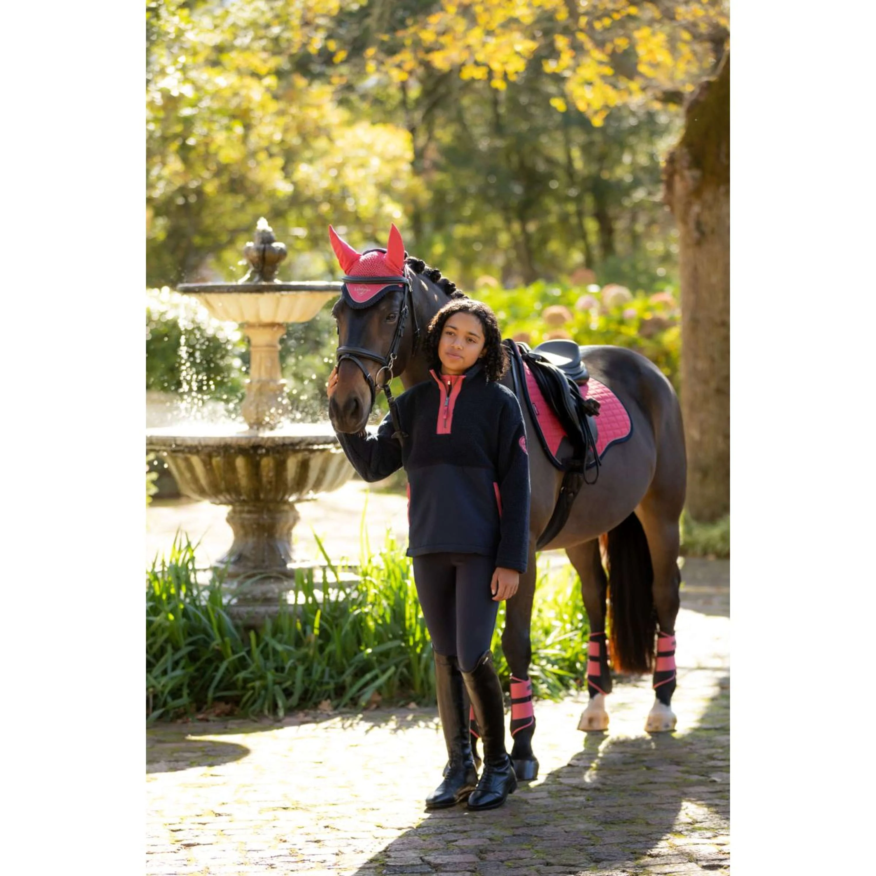 LeMieux Sweater Young Rider Tammy Teddy Fleece Marin - Image 6