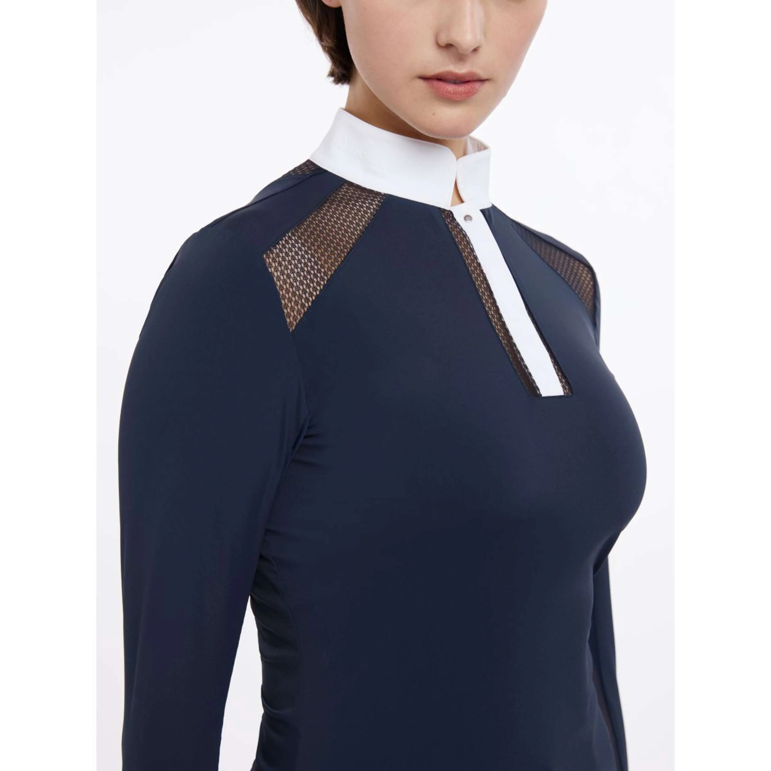 LeMieux T-shirt de Concours Camille Longues Manches Marin - Image 2