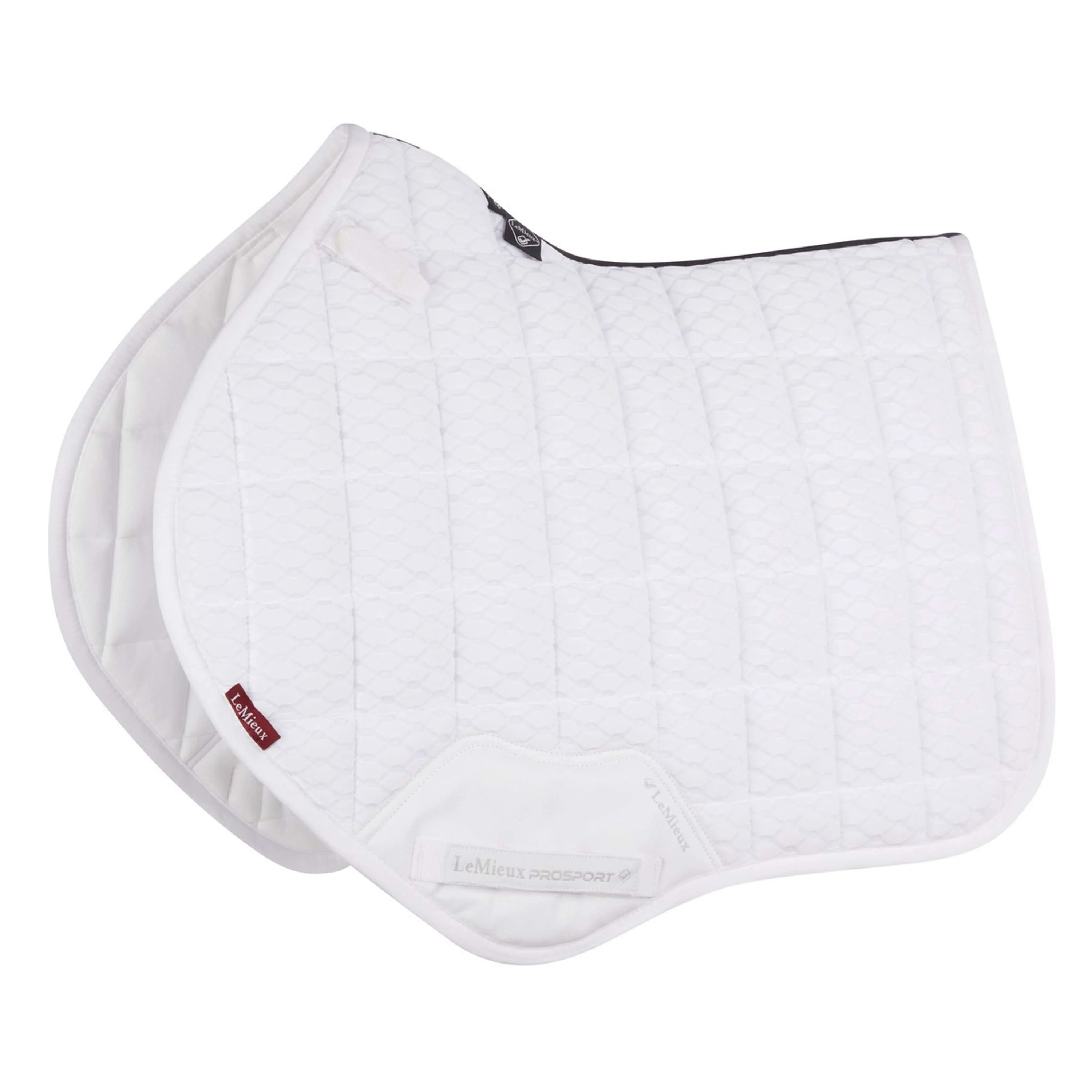 LeMieux Tapis de Selle Carbon Mesh Air Square CC Blanc