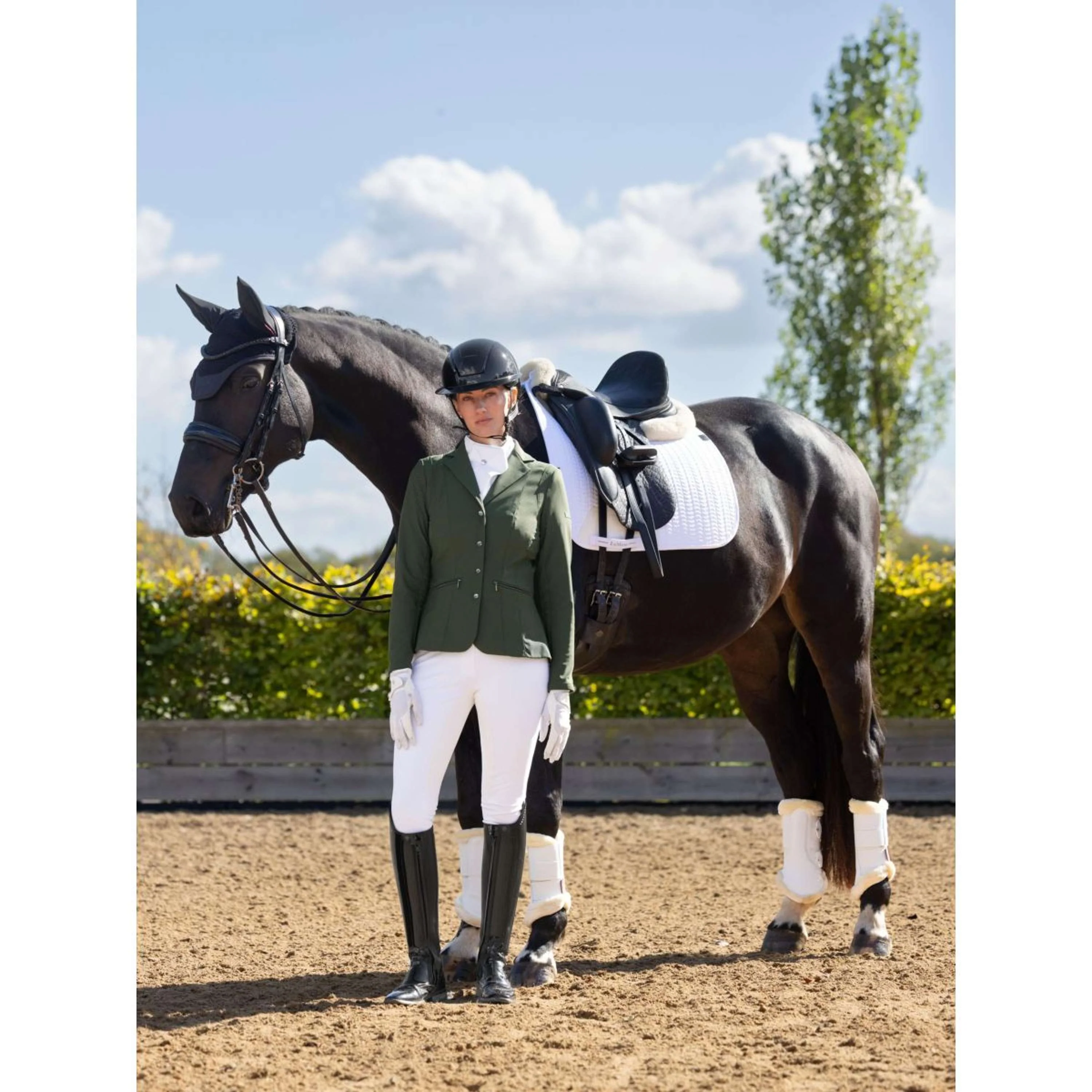 LeMieux Tapis de Selle Essence Dressage Blanc - Image 2
